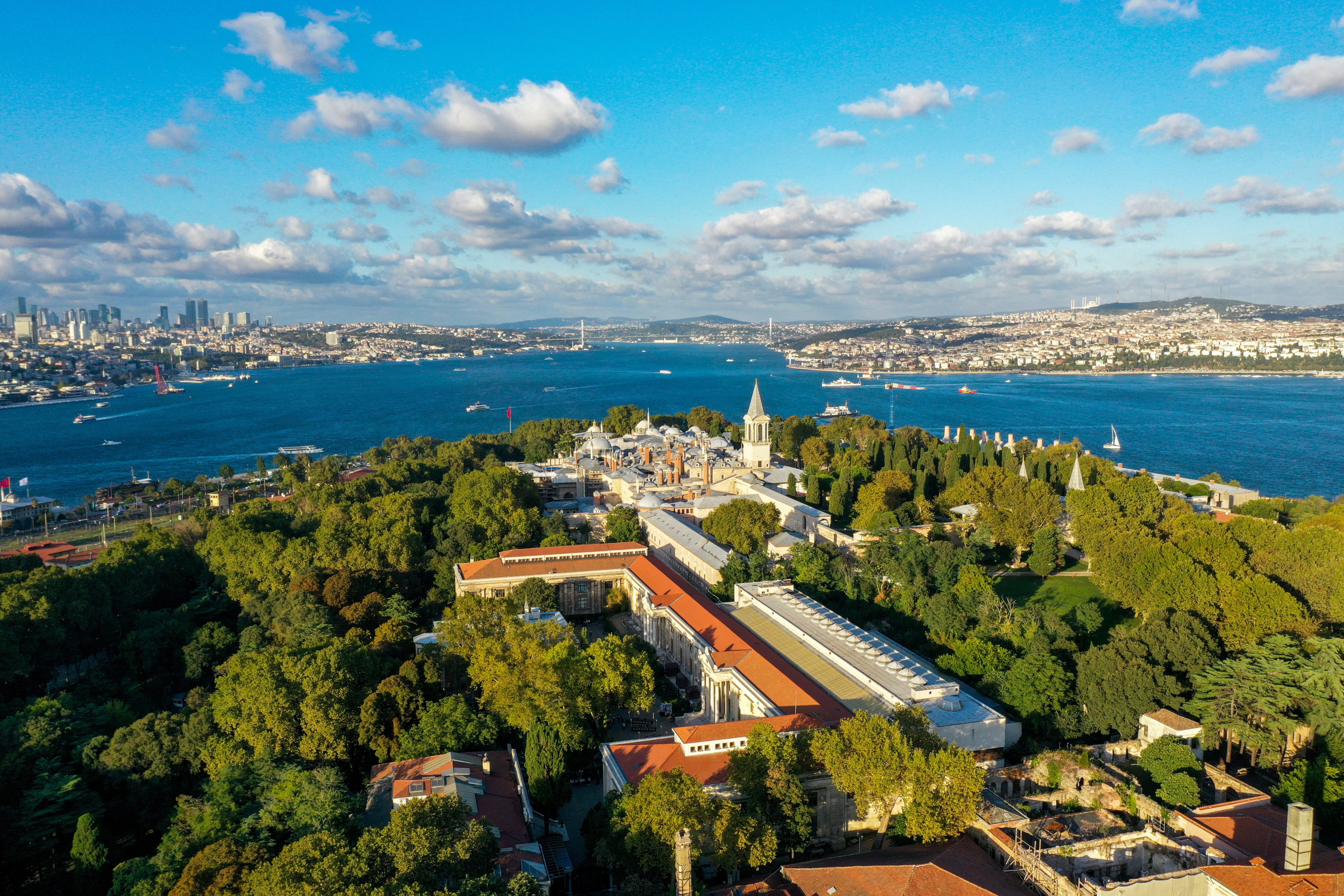 Aerial views of Istanbul