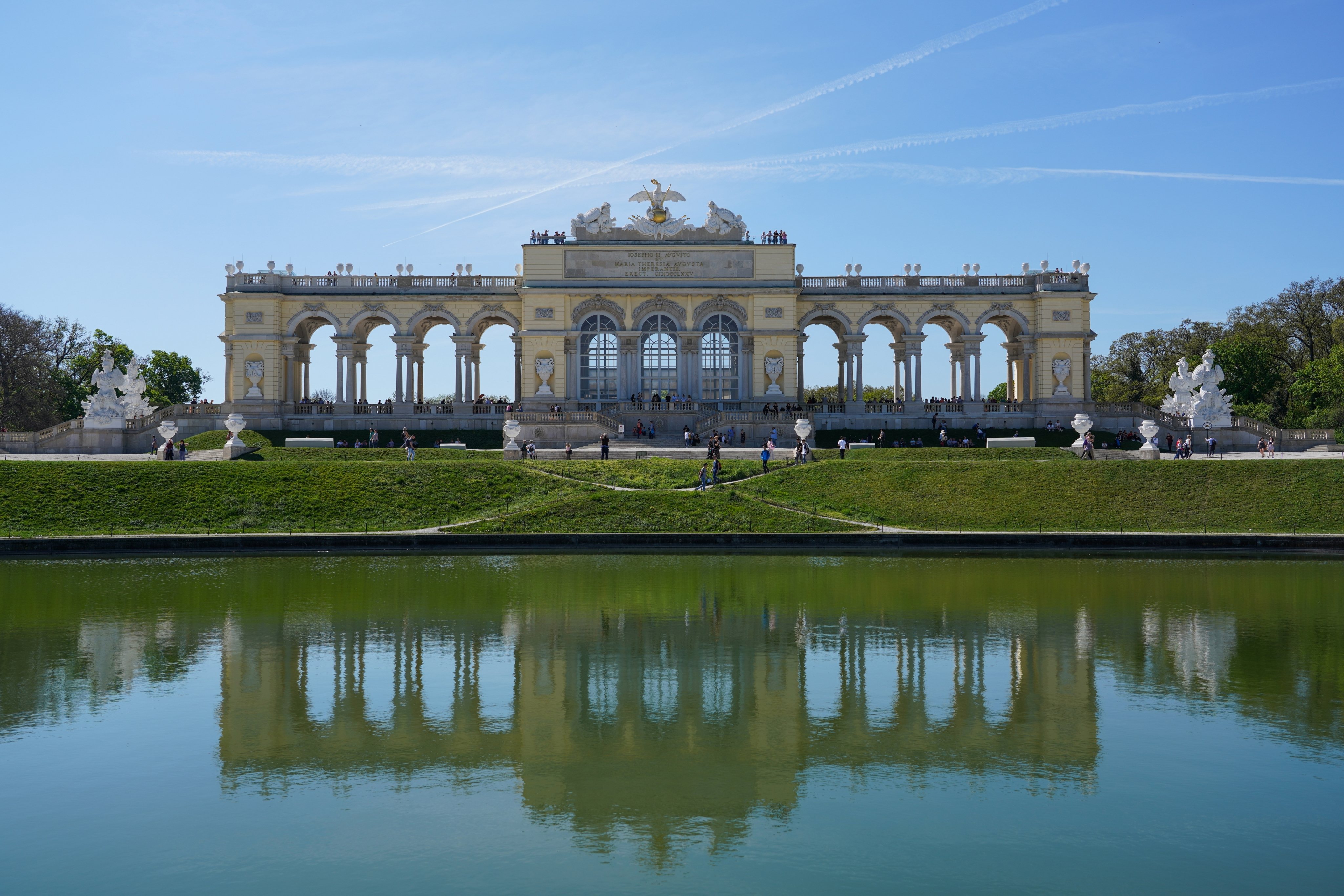 The Gloriette in the Schönbrunn Palace gardens. UNESCO. World Heritage. Site. Vienna. Wien. Austria. Europe