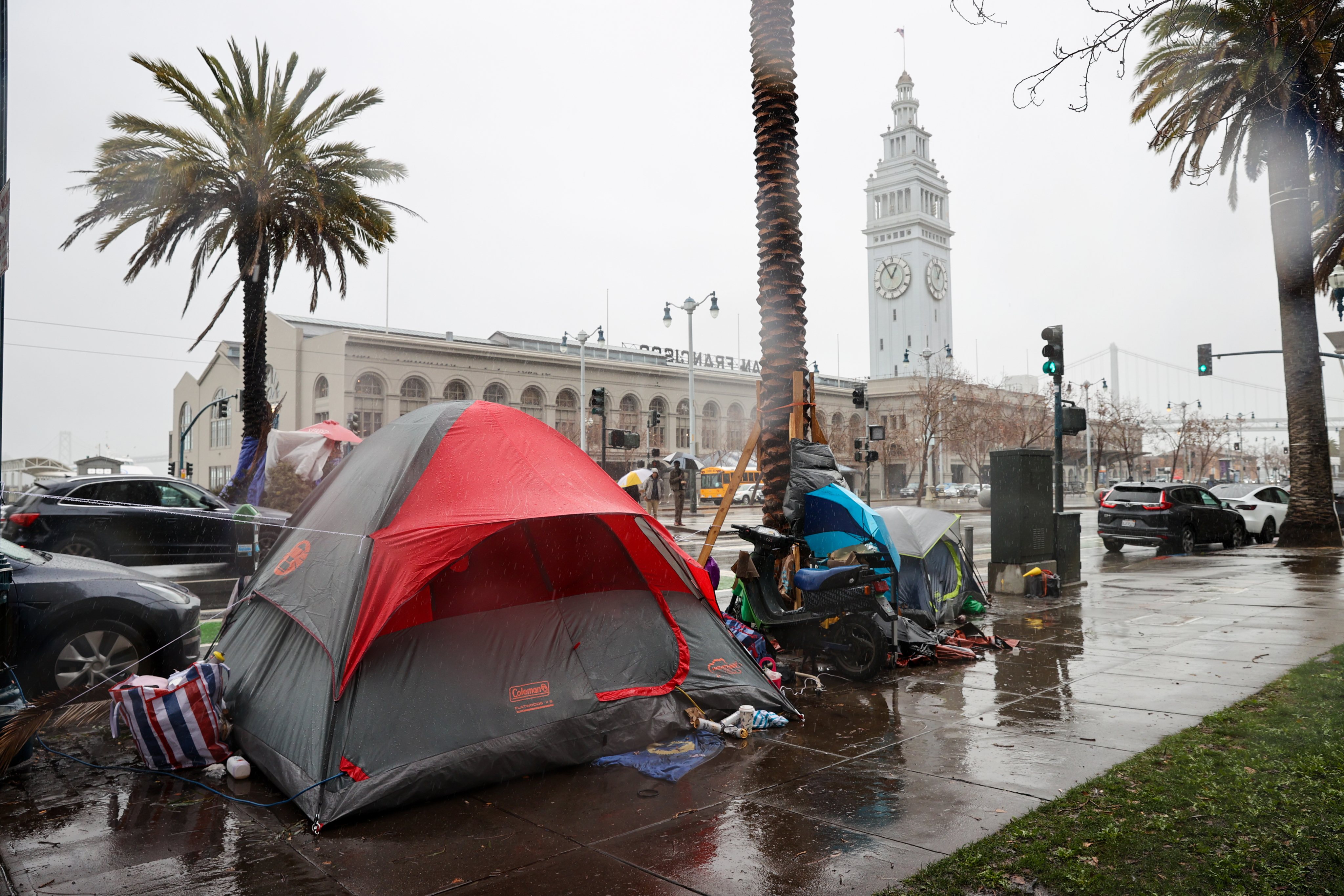 Homelessness in San Francisco during winter