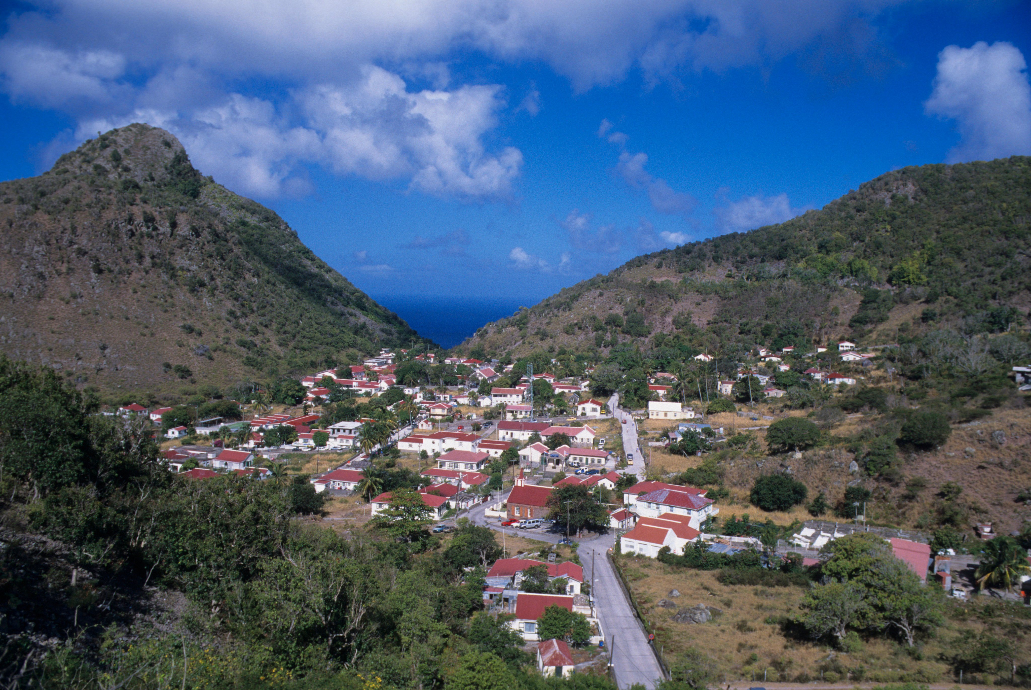 Netherlands Antilles, Saba Island, &#039;the Bottom&#039; Village,