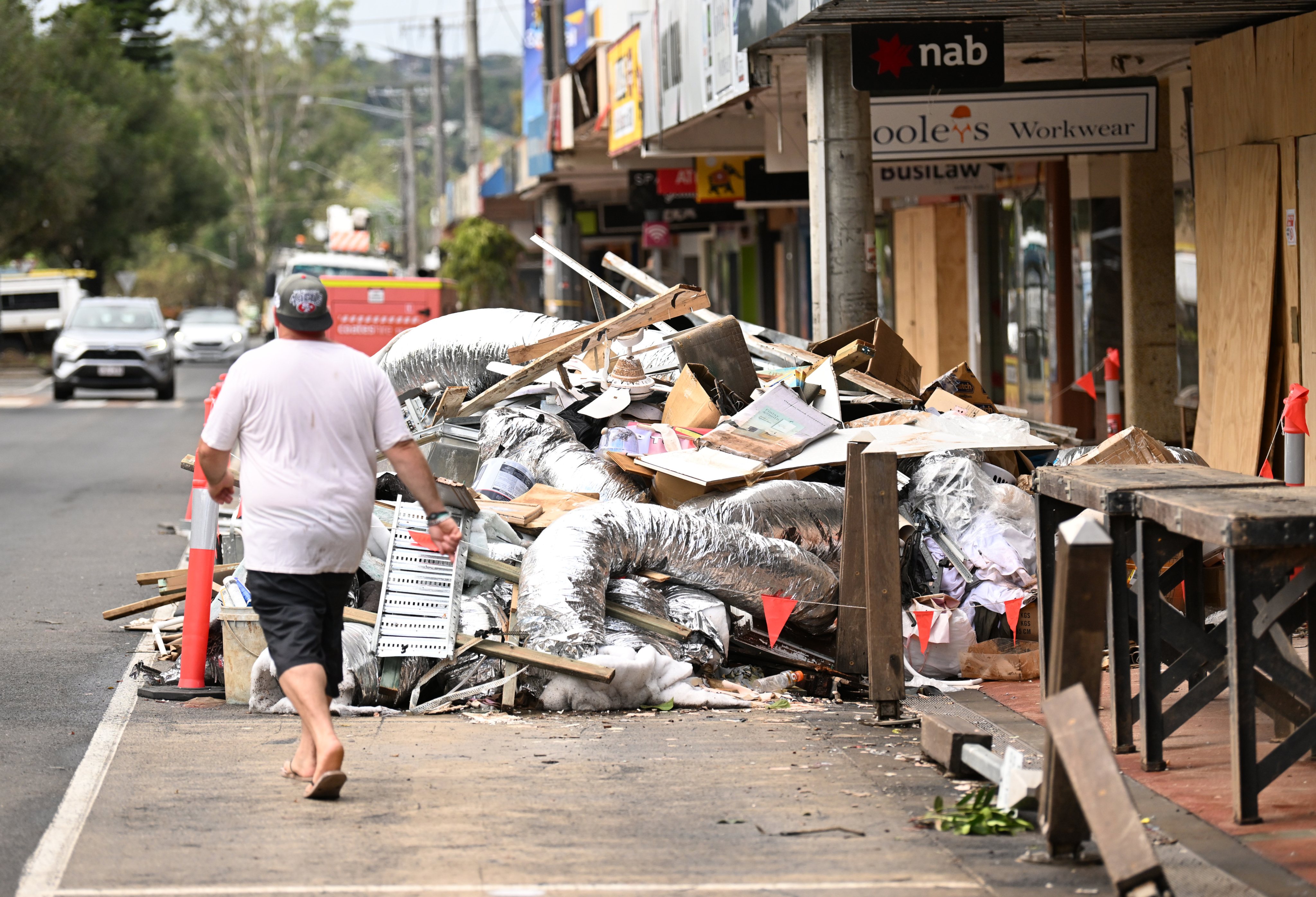 A região norte de Nova Gales do Sul, na Austrália, foi afetada esta terça-feira por fortes cheias