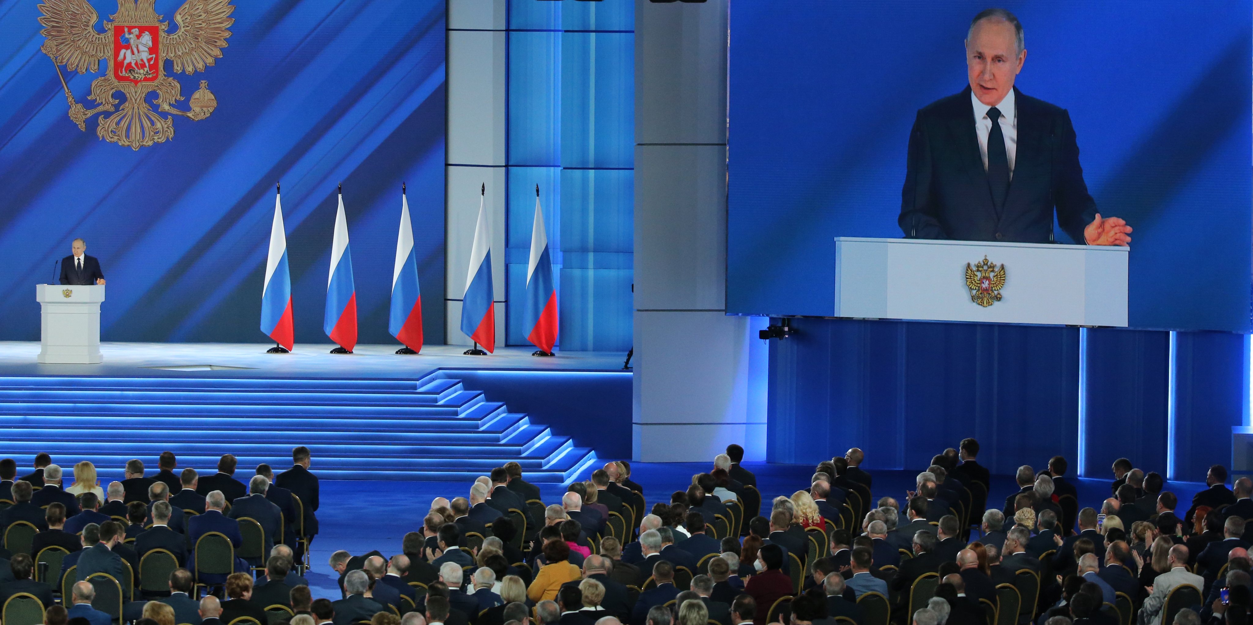 Russian President Vladimir Putin 17th State Of The Nation Address
