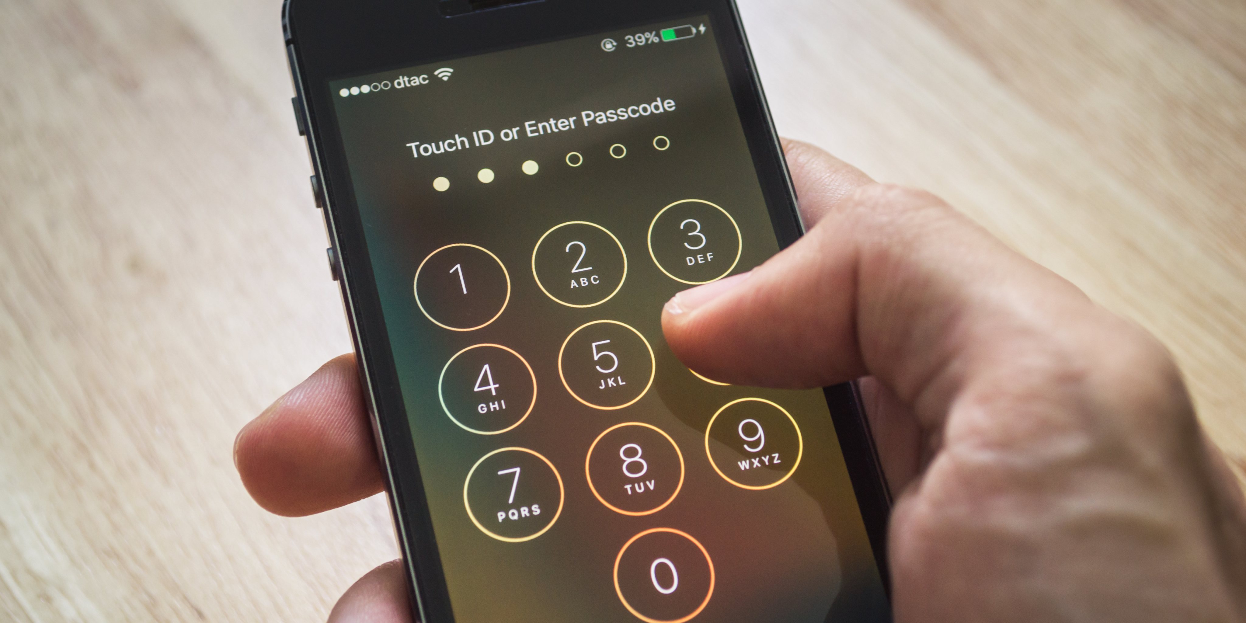 Touch ID or Enter Passcode