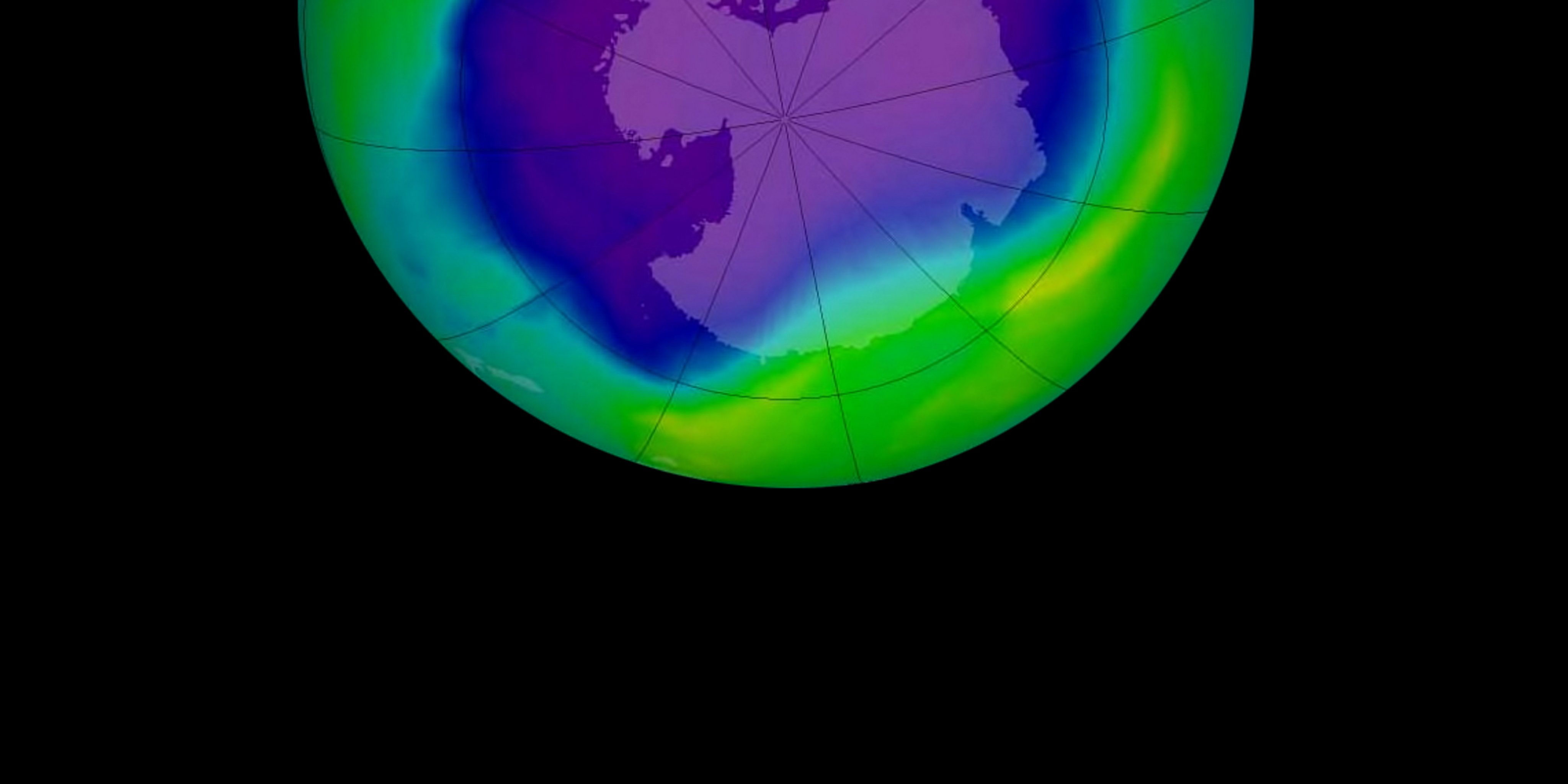 Em 2006, o buraco do ozono atingiu a sua extensão máxima