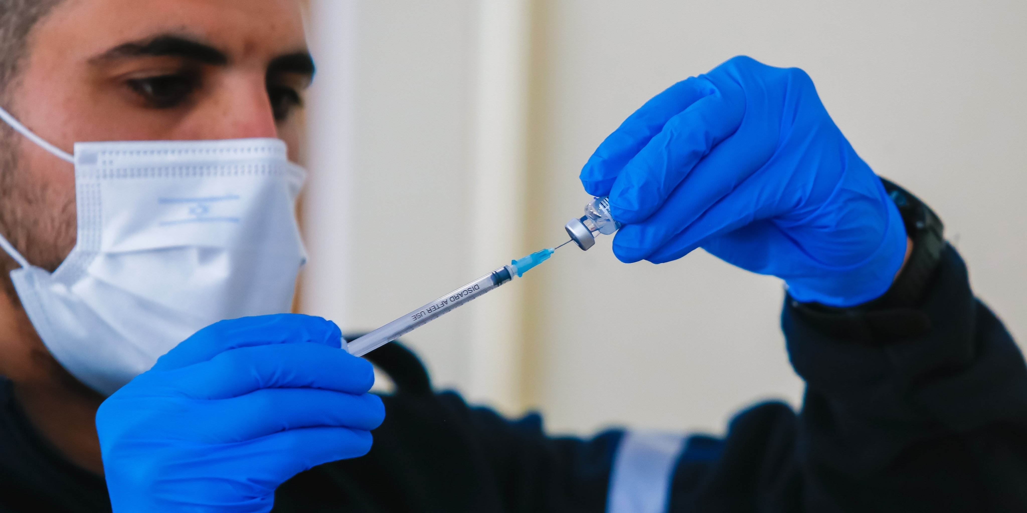 Nursing home residents gets Covid-19 vaccine in Tel Aviv