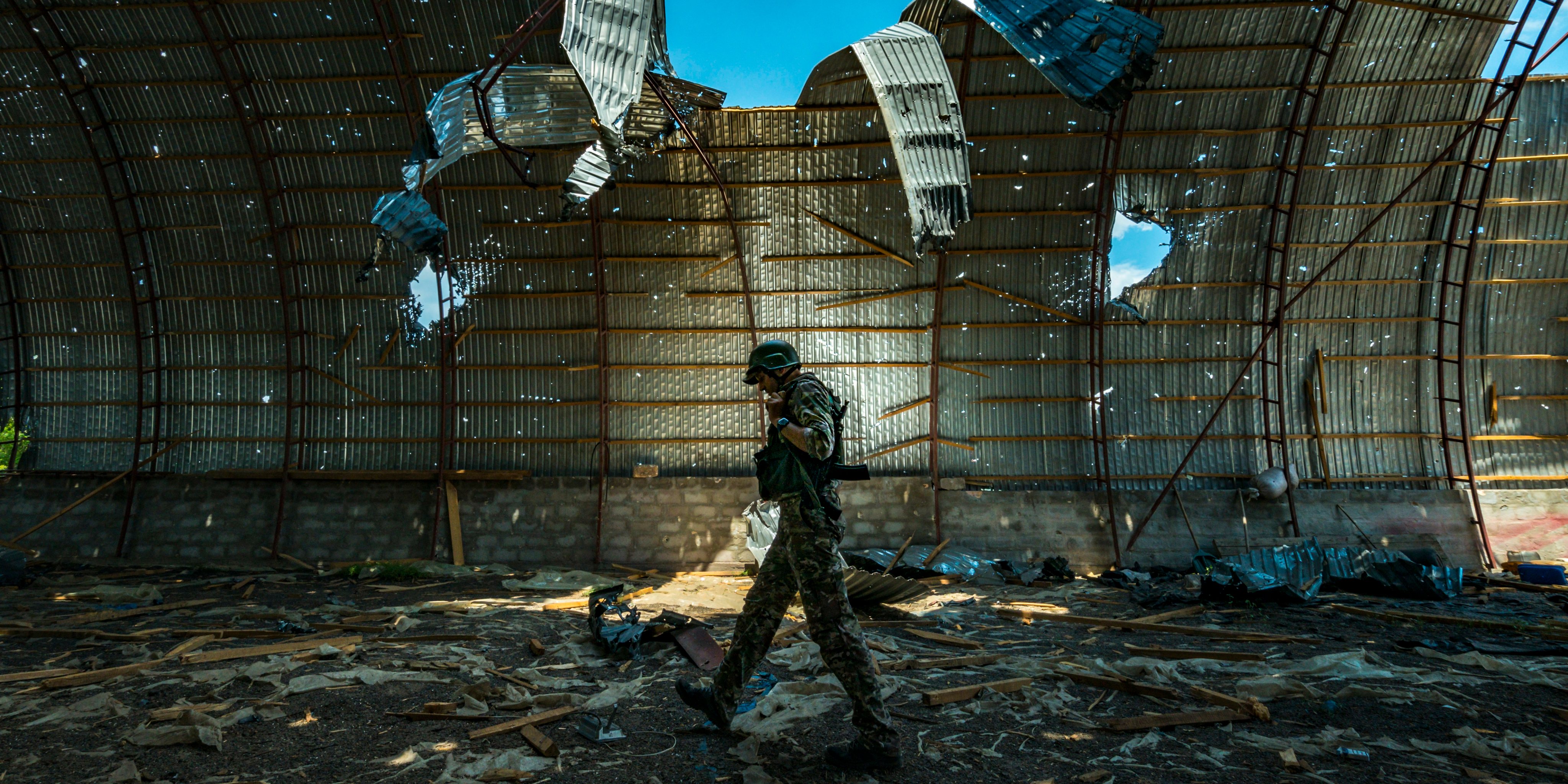 Situation In The Frontlines Of Zaporizhzhia area, Ukraine.