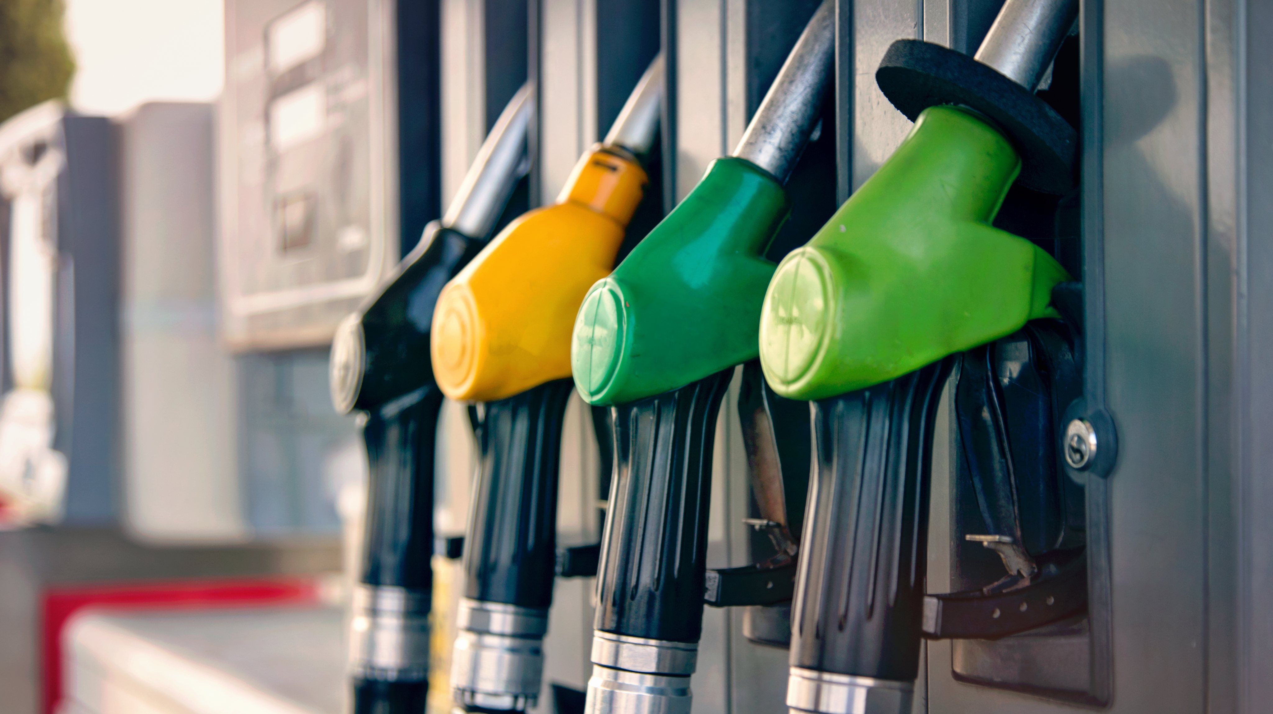 Color gasoline, diesel, pumps