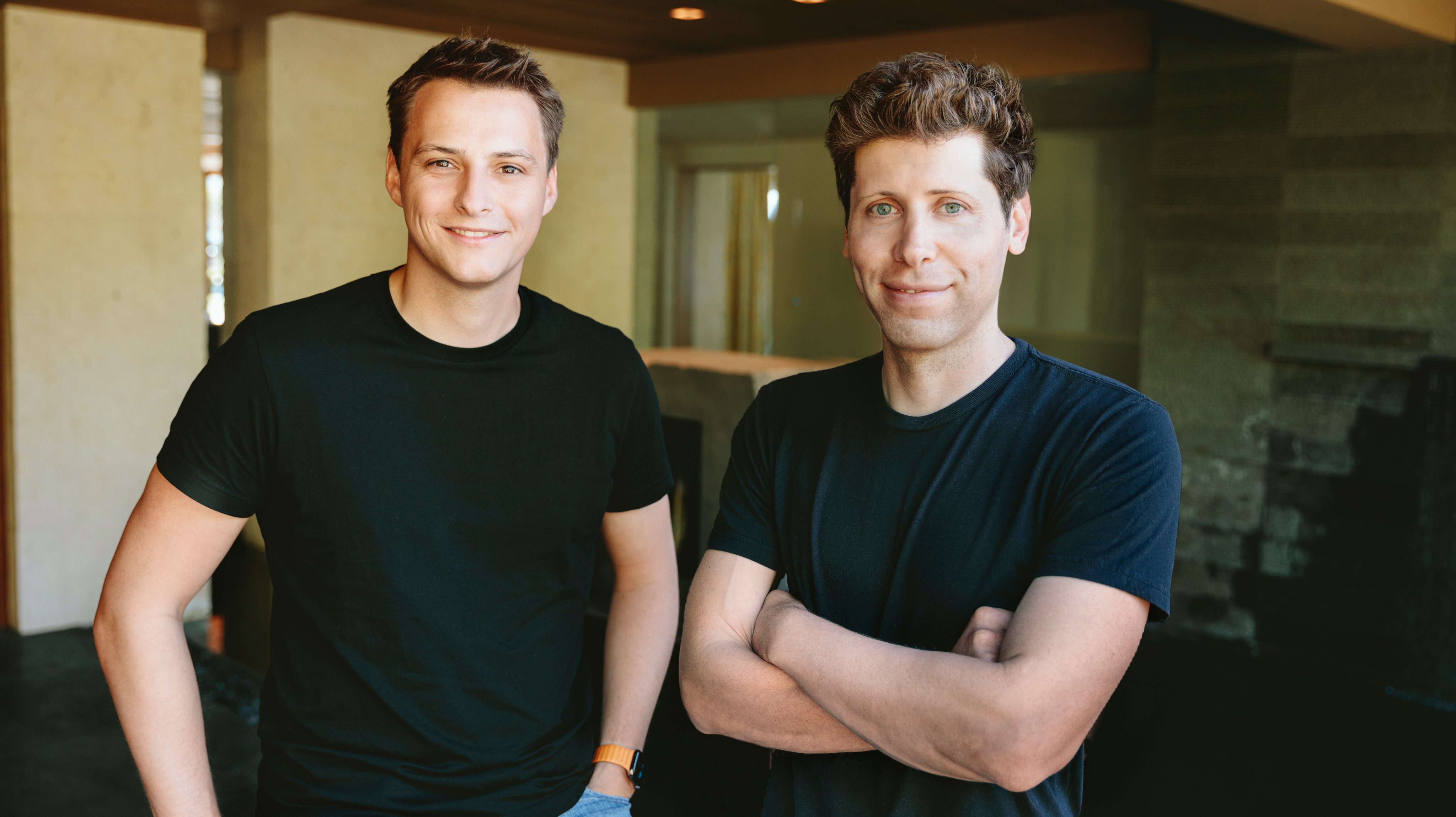 Alex Blania e Sam Altman, cofundadores da Worldcoin