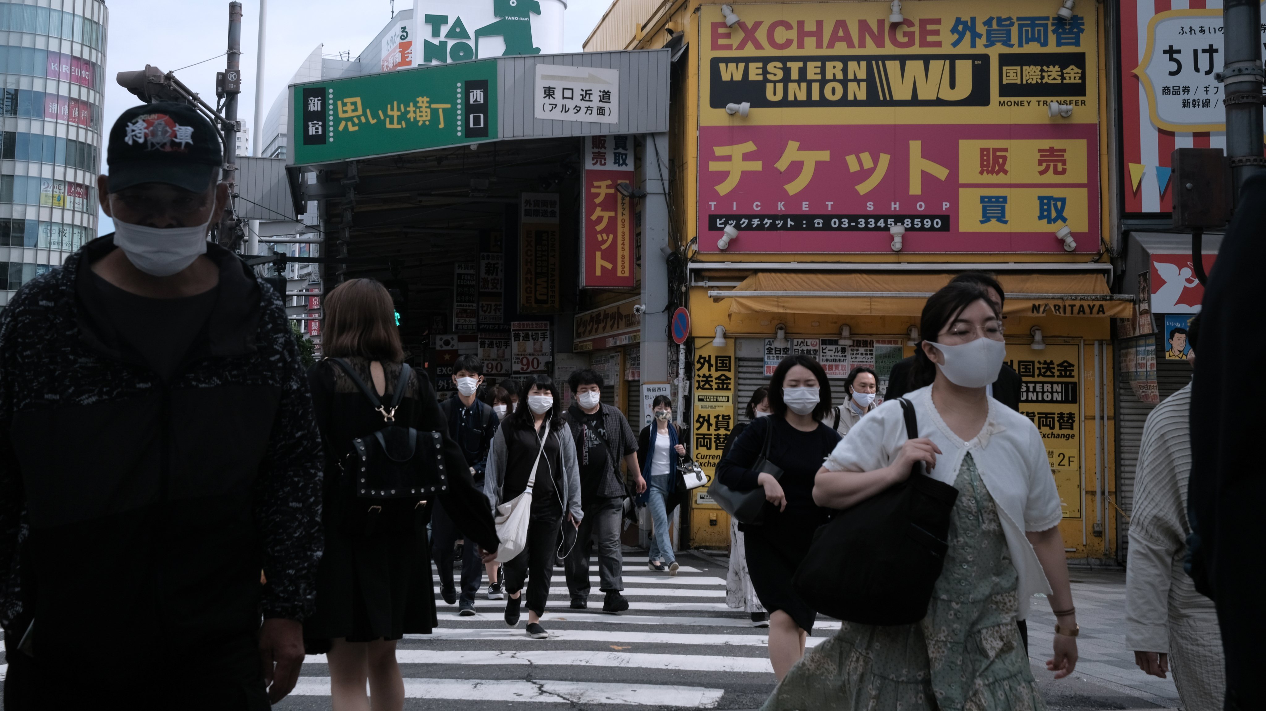 Views of Shinjuku As Japan to Extend Virus Emergency Until a Month Before Olympics
