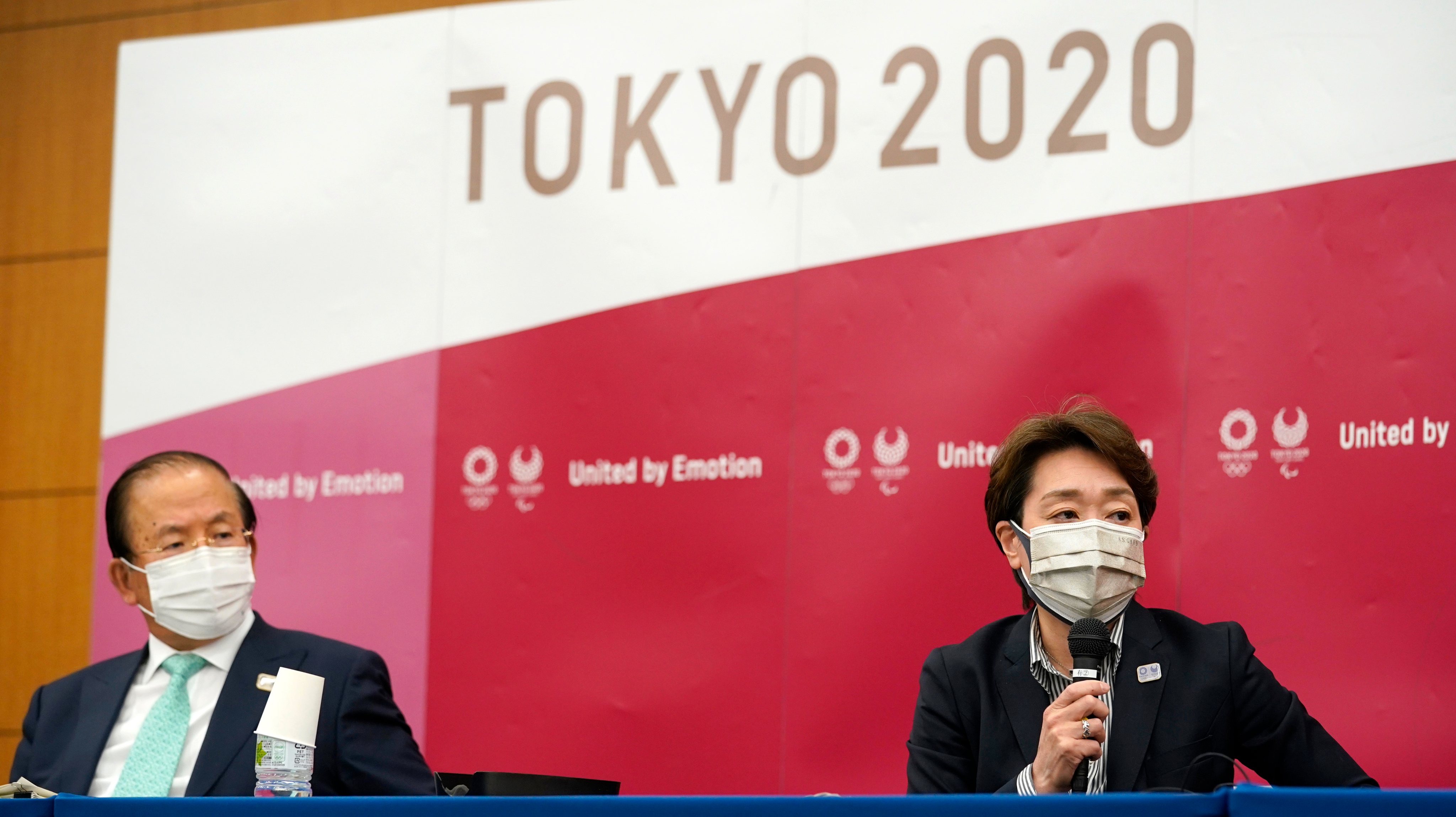 Toshiro Muto e Siko Hashimoto presidente ao Comité de Organização dos Jogos Olímpicos de Tóquio