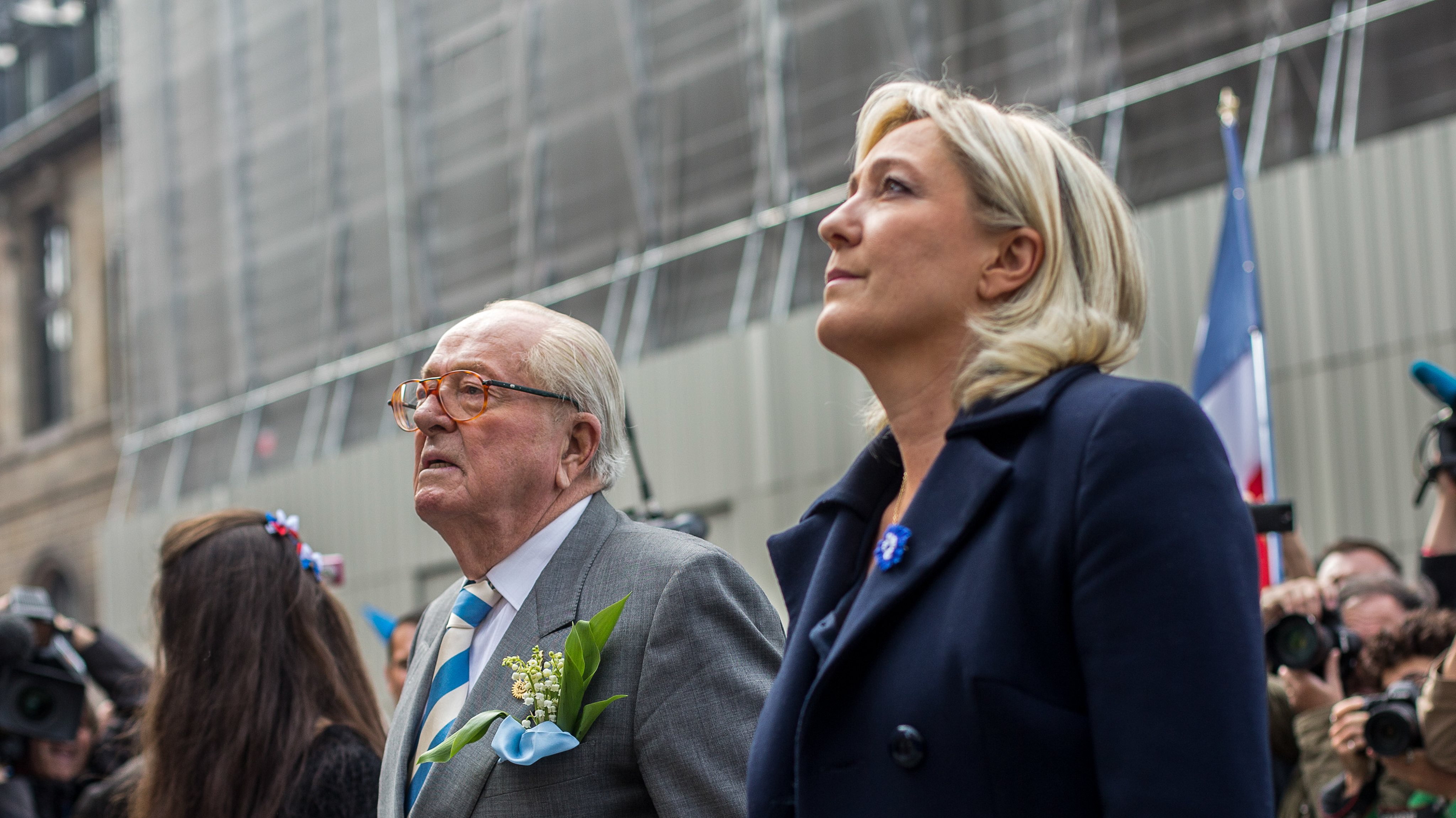 Marine le Pen and Jean Marie Le Pen