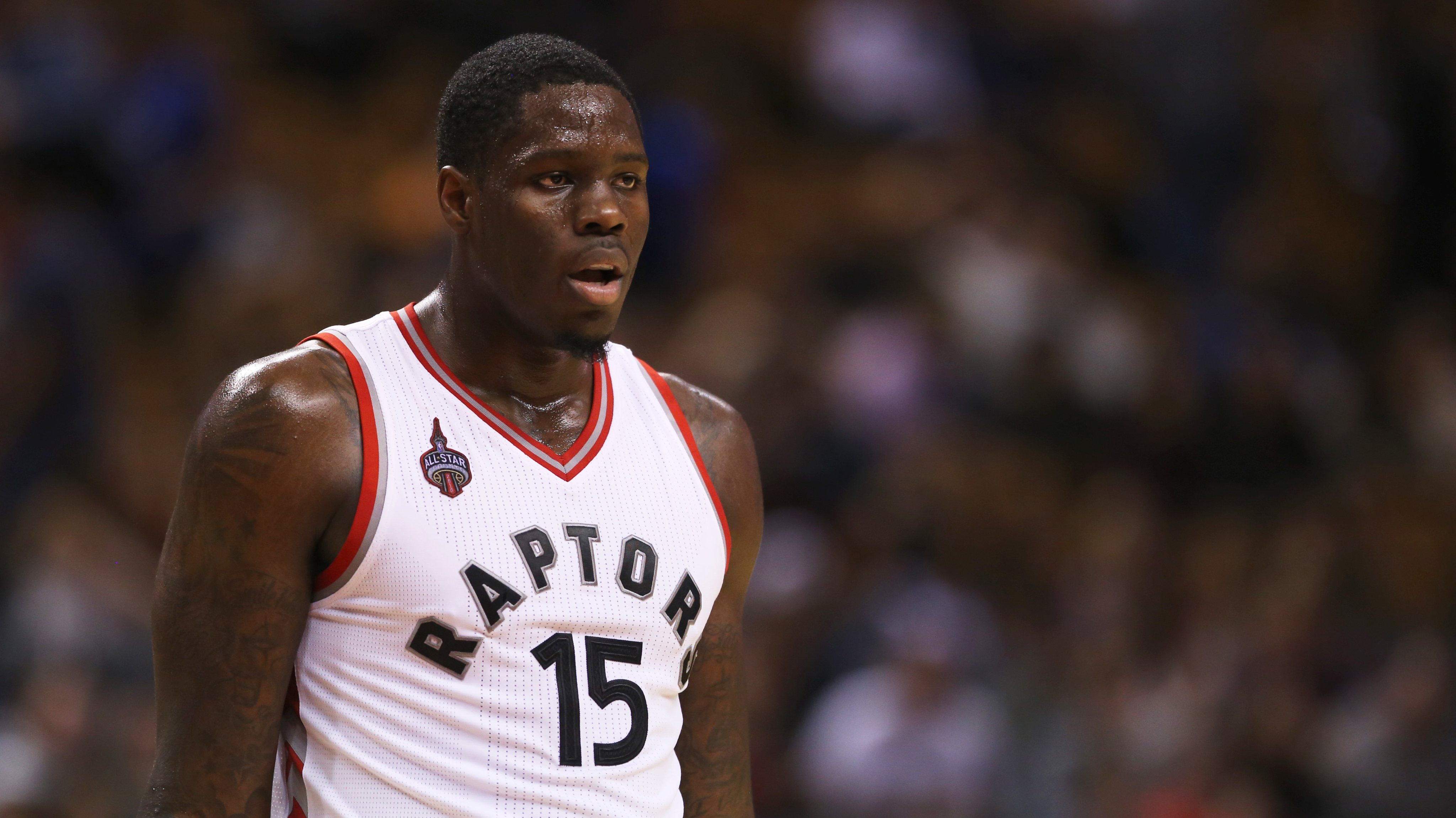 Toronto Raptors Anthony Bennett during a NBA preseason game against the Minnesota Timberwolves at the Air Canada Centre.