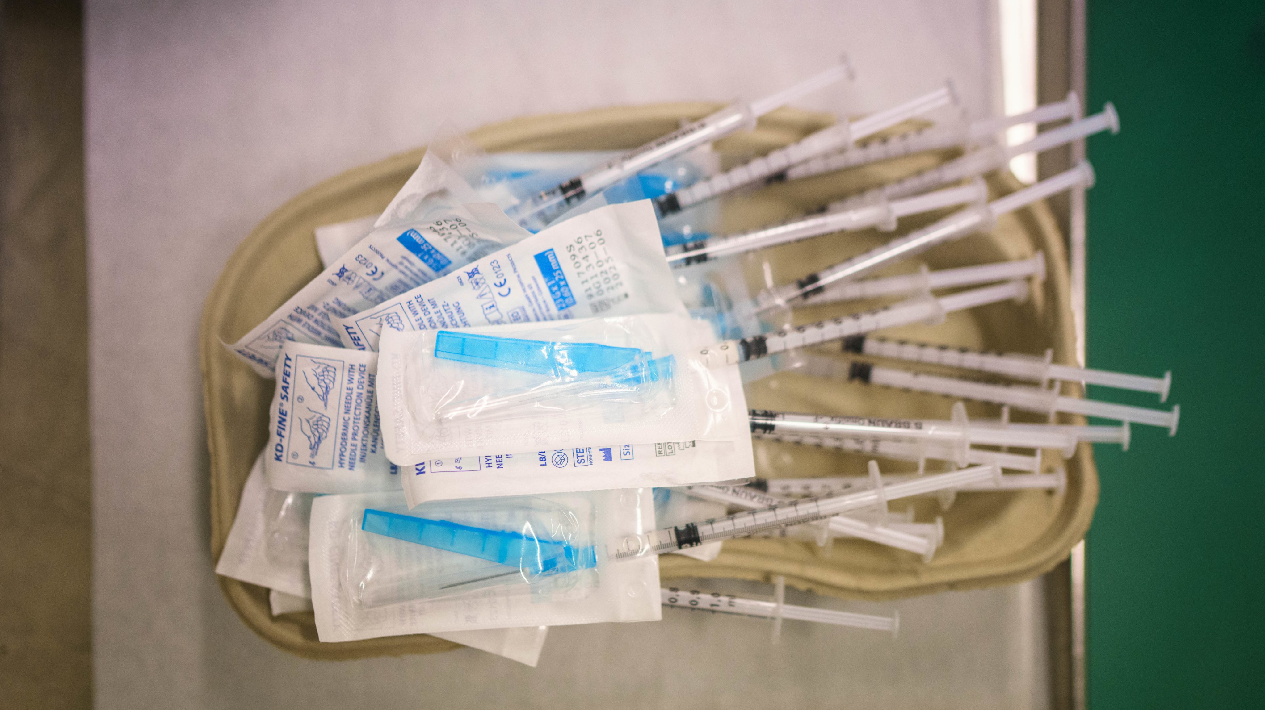 Hospital Staff Receive Pfizer-BioNtech Vaccine For Covid-19