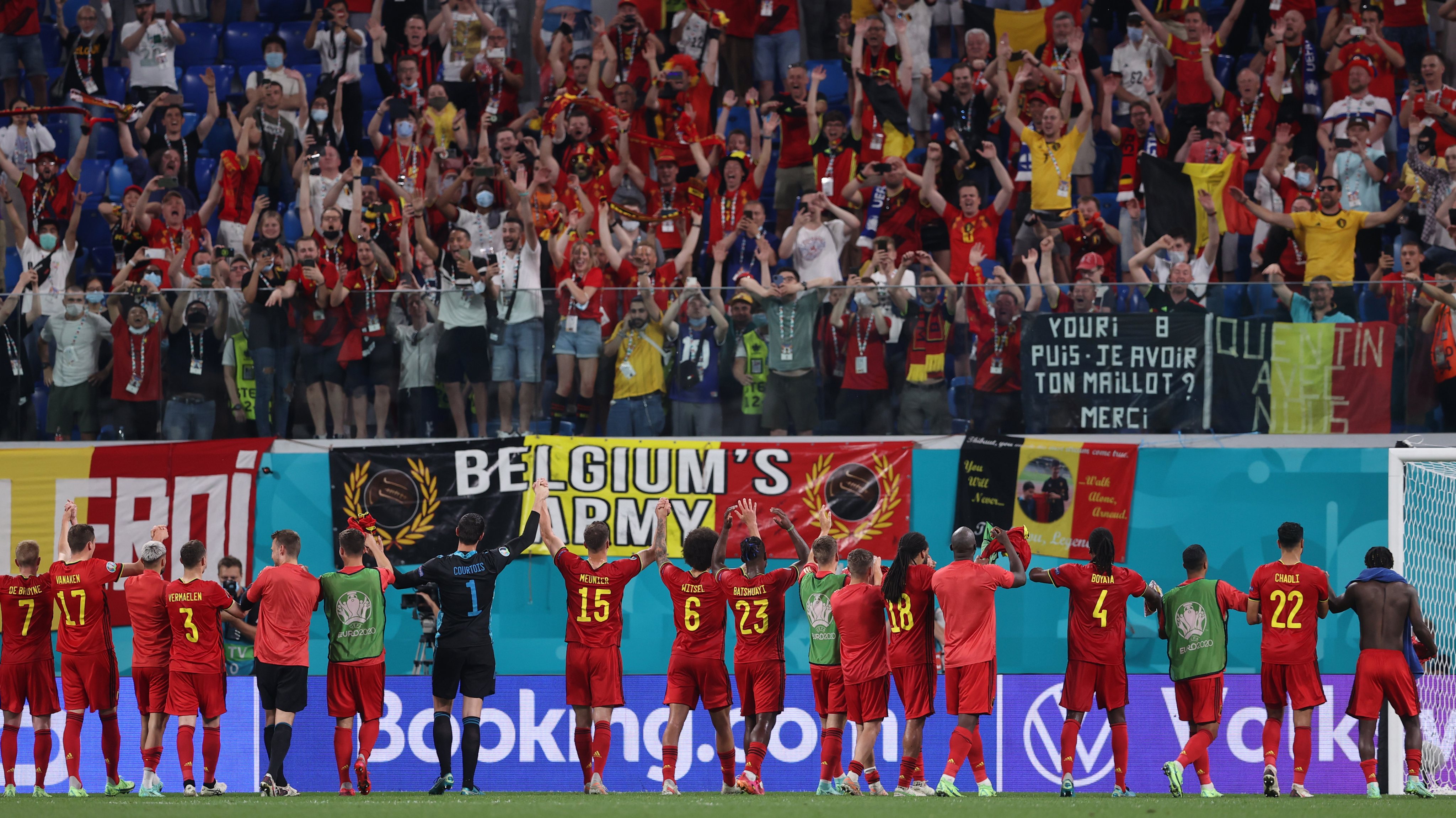 Belgas tornaram-se a terceira equipa a conseguir ganhar o seu grupo apenas com vitórias depois de Itália e Países Baixos