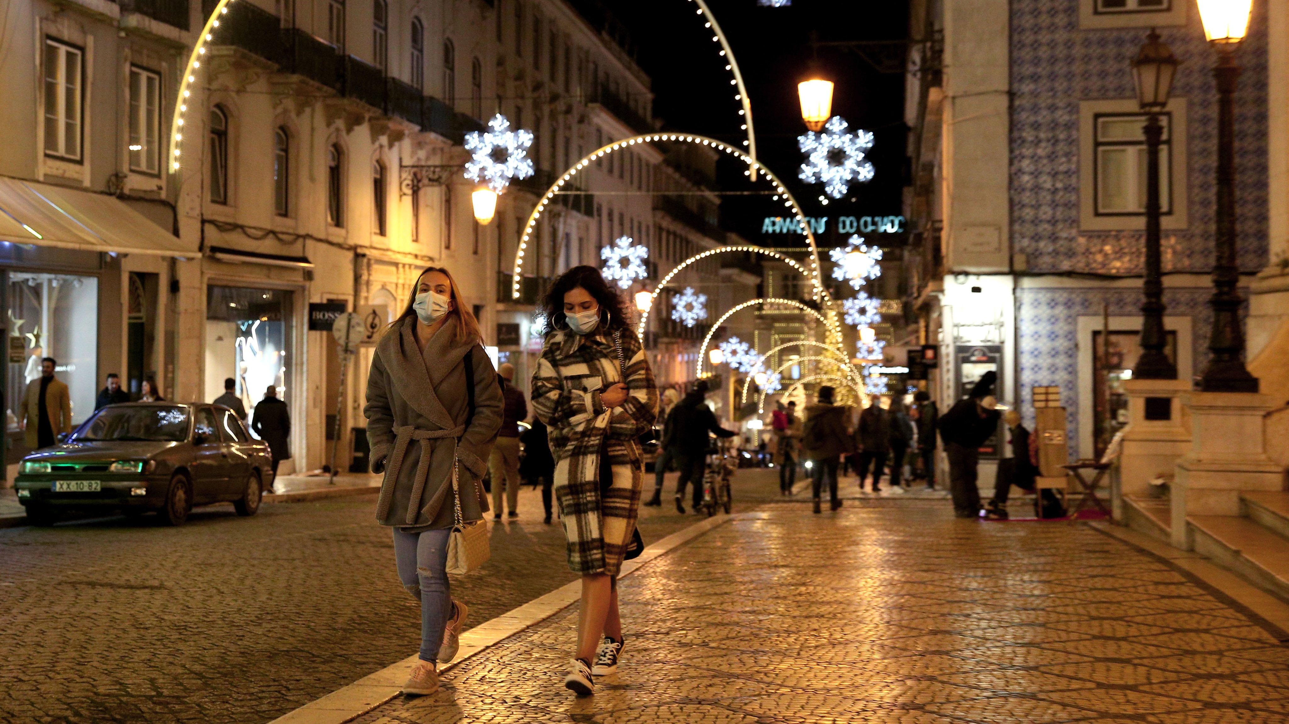 Christmas and New Year lights in Lisbon