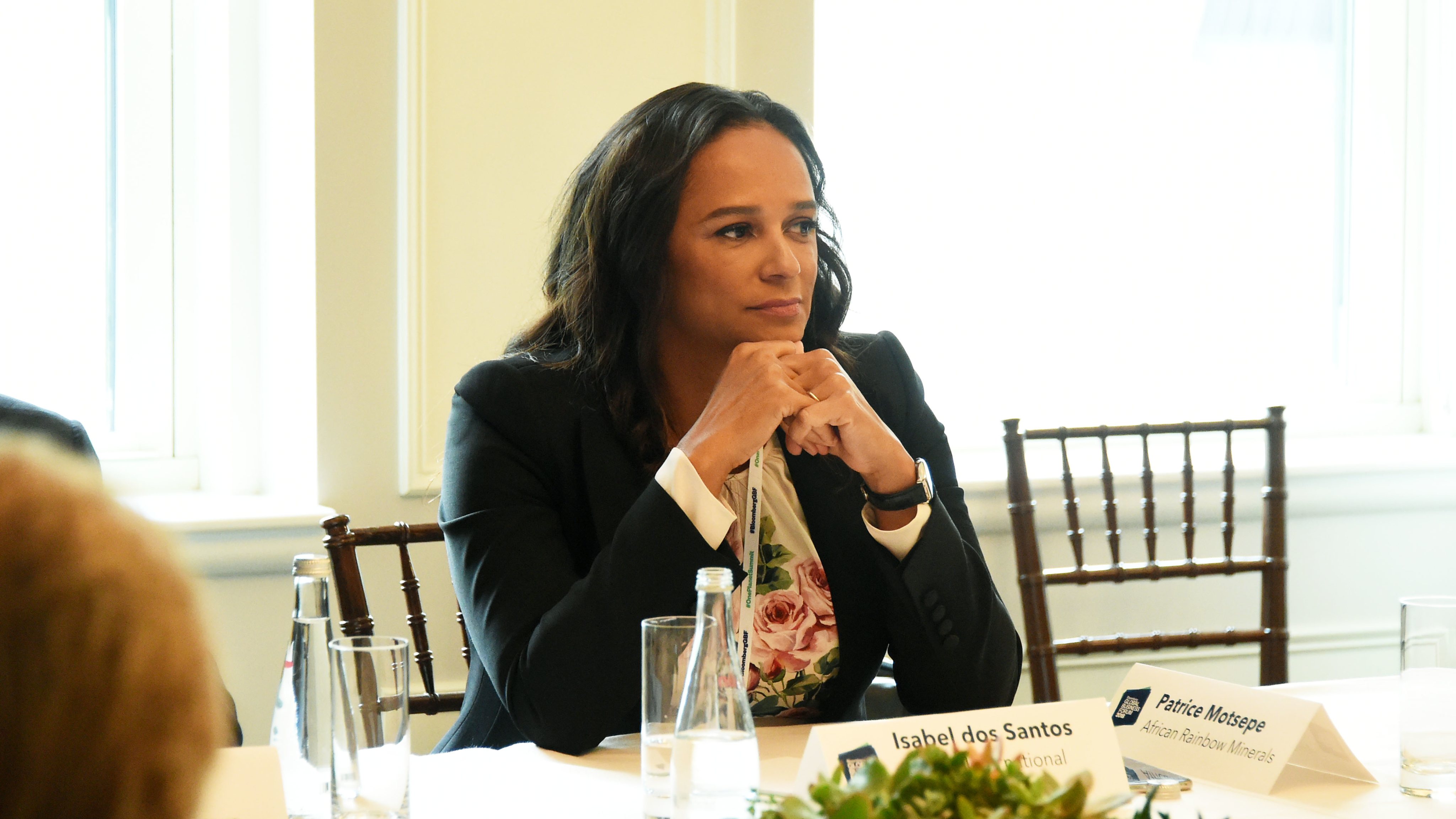 Isabel dos Santos At Roundtable Discussion On Business Evolution In Energy At Bloomberg Global Business Forum