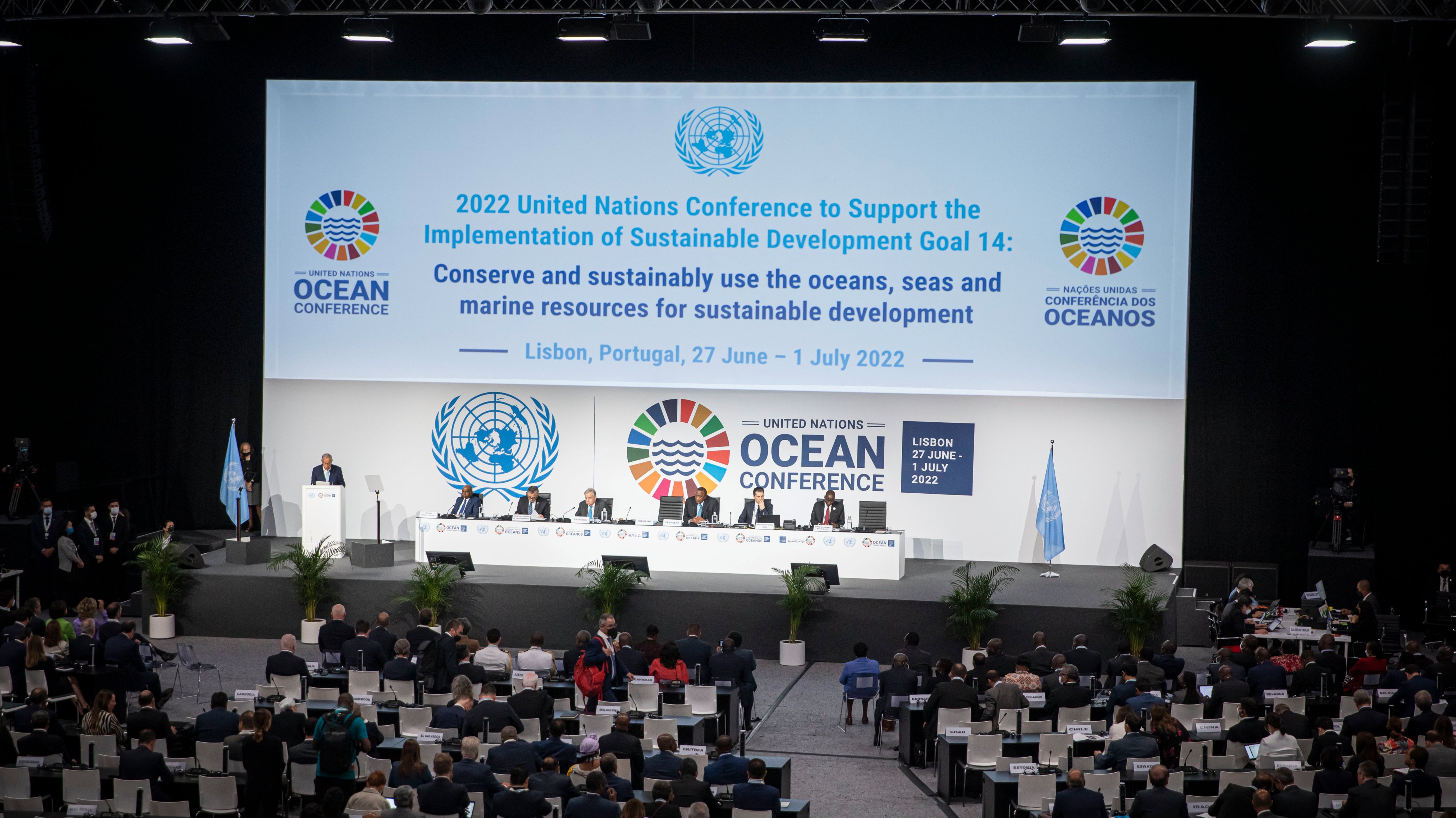 A UNOC, coorganizada por Portugal e Quénia que visa impulsionar esforços globais para a preservação dos oceanos e seguiu-se à de Nova Iorque, nos Estados Unidos, em 2017