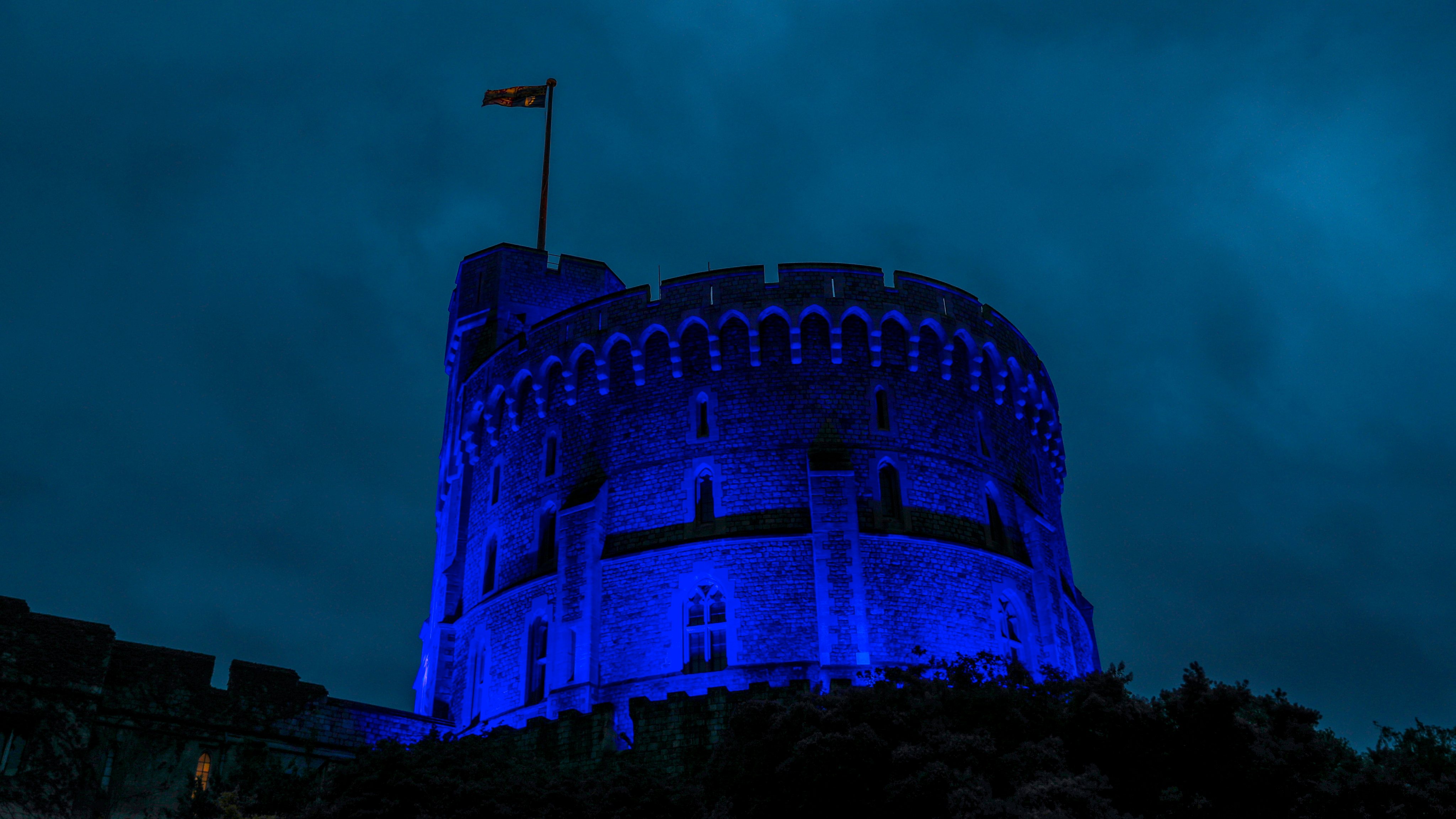 Landmarks Around The UK Take Part In The Light It Blue Campaign To Mark 72nd Anniversary Of The NHS