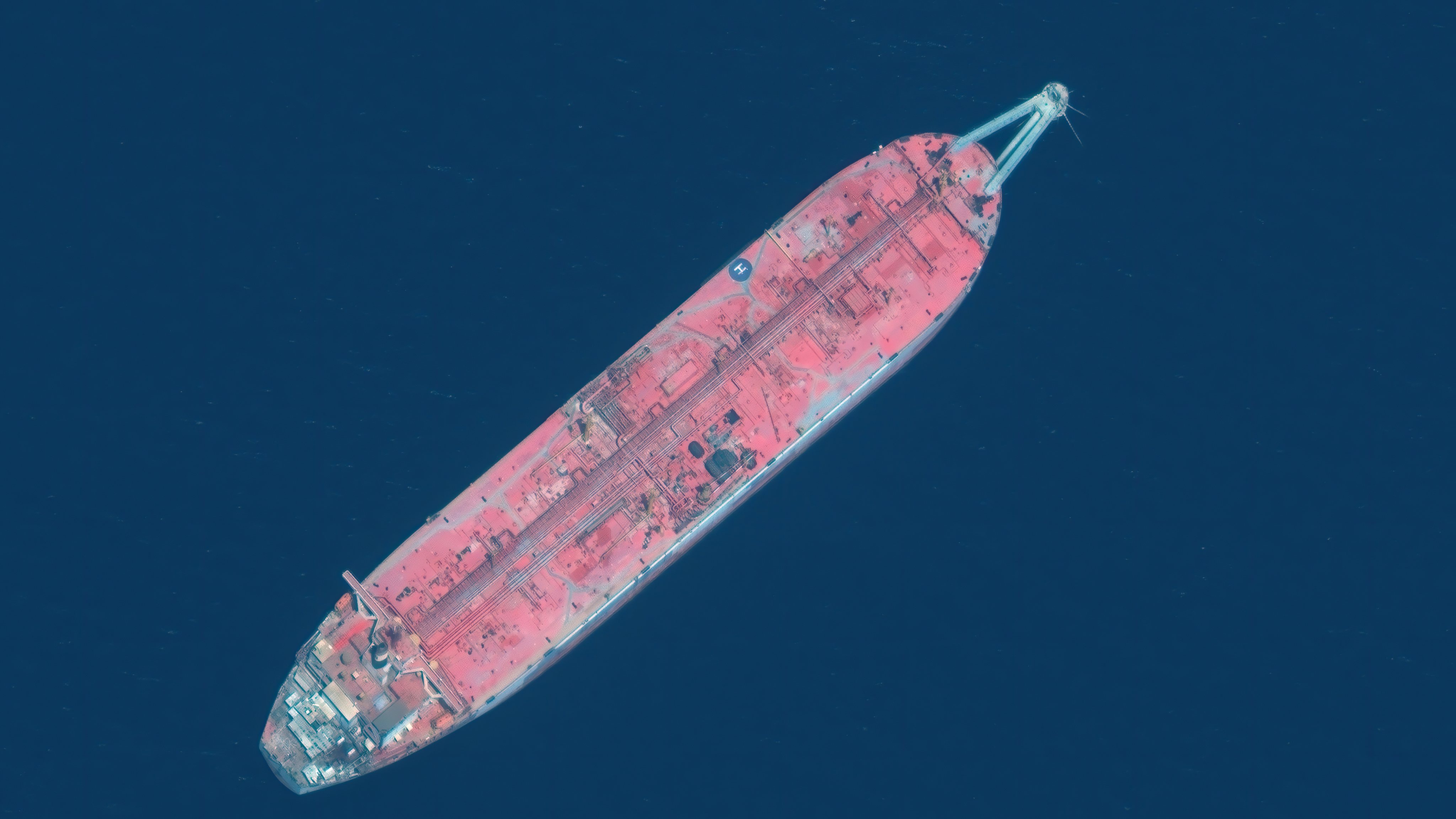 FSO SAFER TANKER -- JUNE 17, 2020:  Maxar Satellite image of the FSO Safer tanker moored off Ras Issa port, in Yemen, on June 17, 2020.