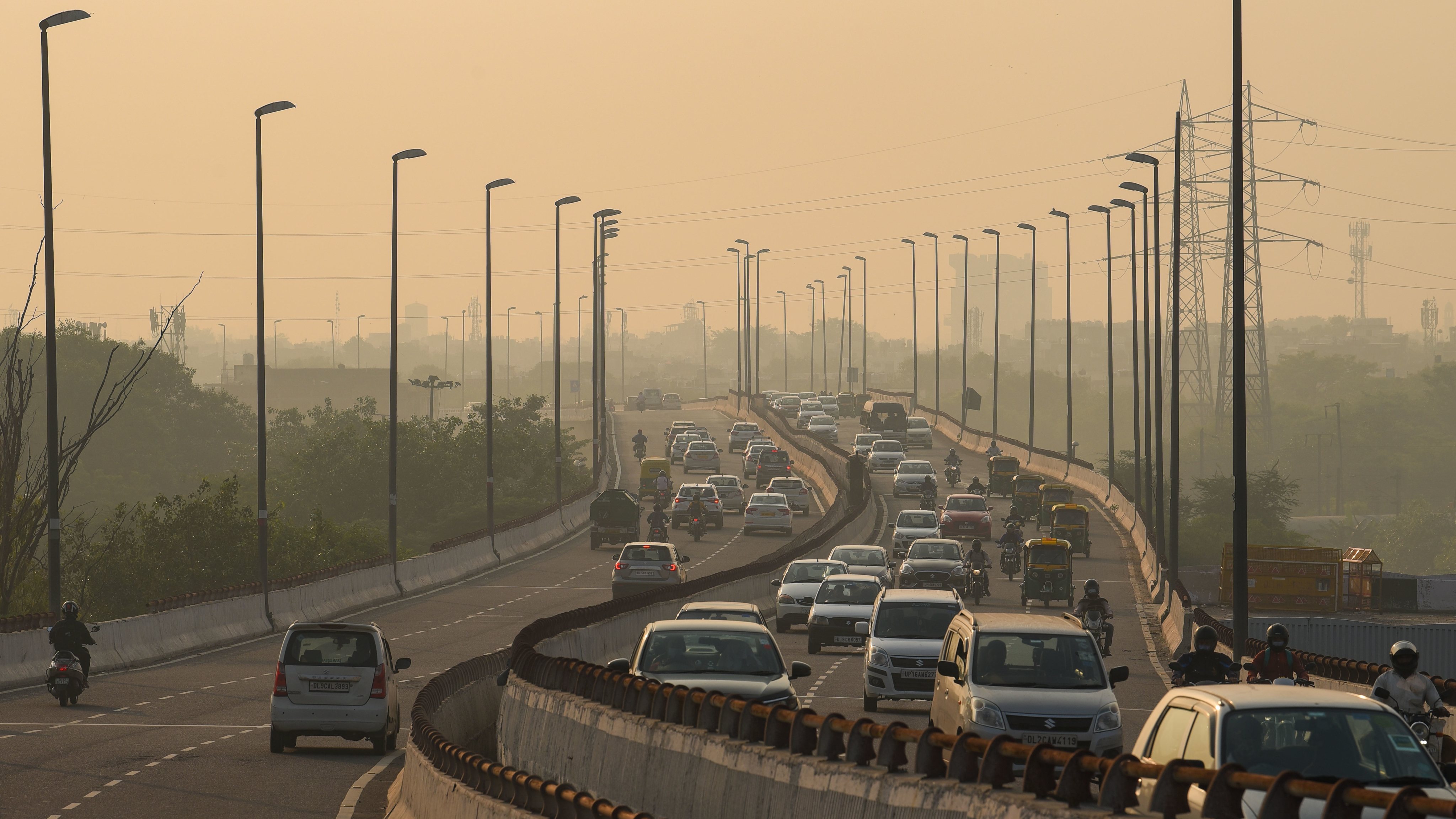 Poluição (smog) em Nova Deli