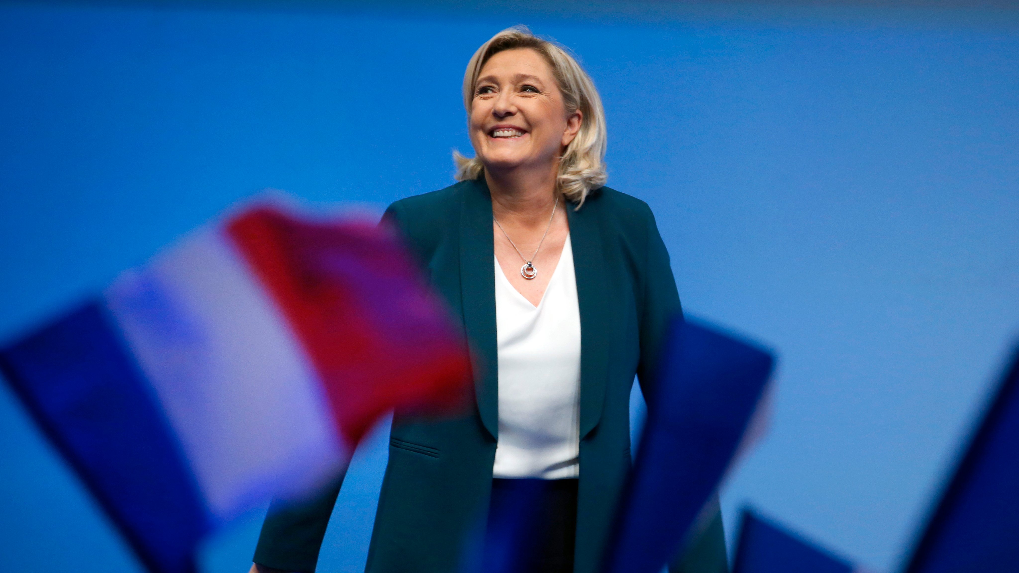 French far-right National Rally (RN) Political Party Leader, Marine Le Pen Launches European Elections&#039; Campaign