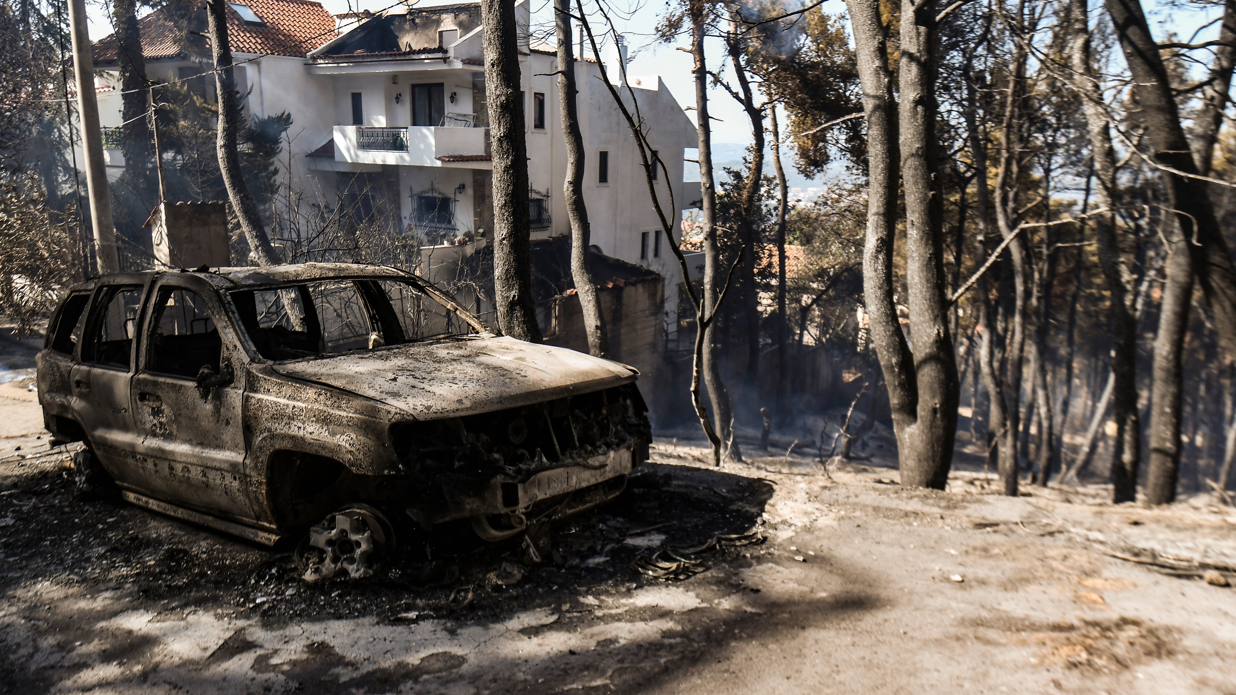 Wildfire In North-eastern Athens