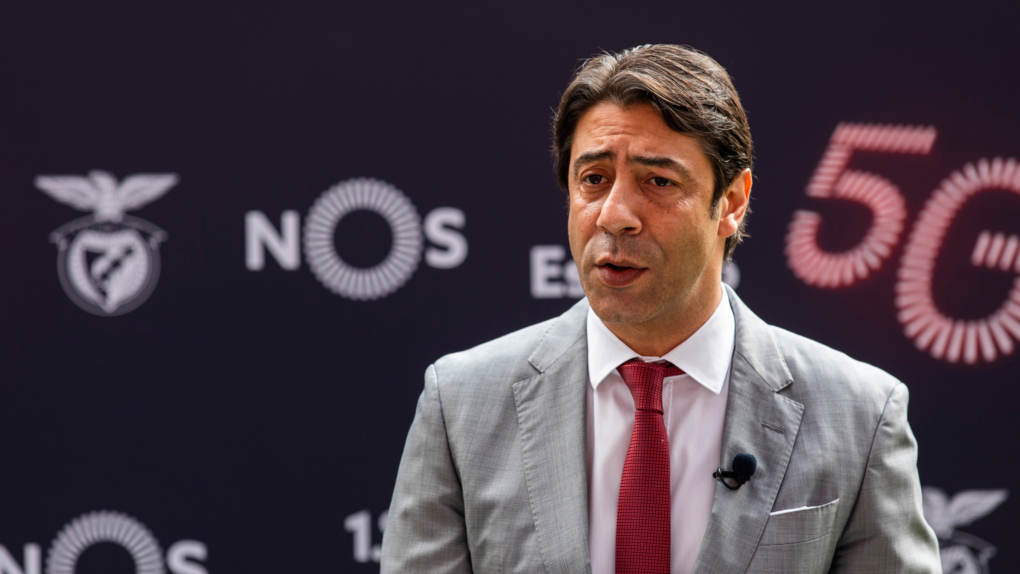 Rui Costa, Vice-President of SL Benfica speaks during a