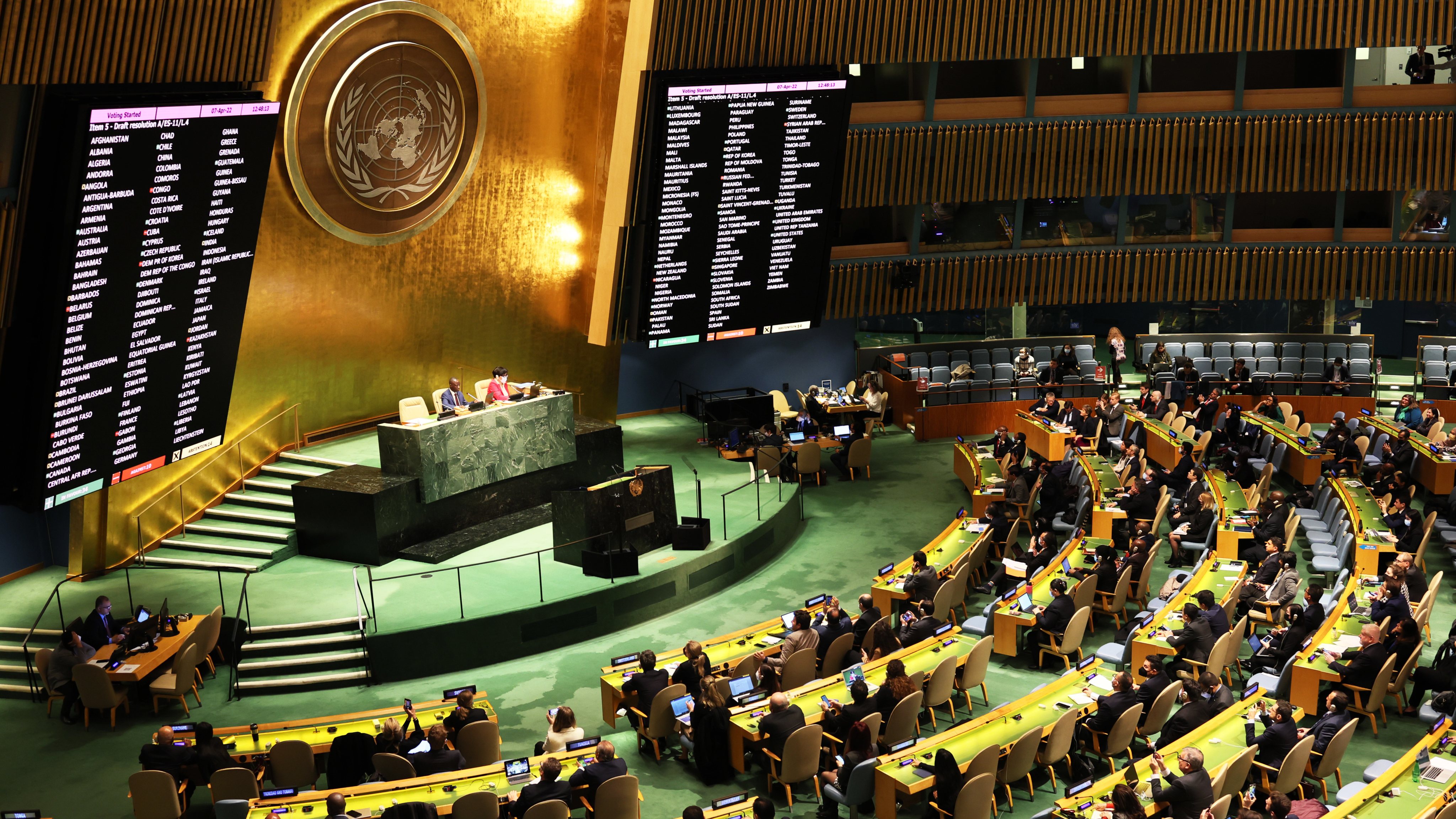 United Nations General Assembly Holds Special Session On Ukraine