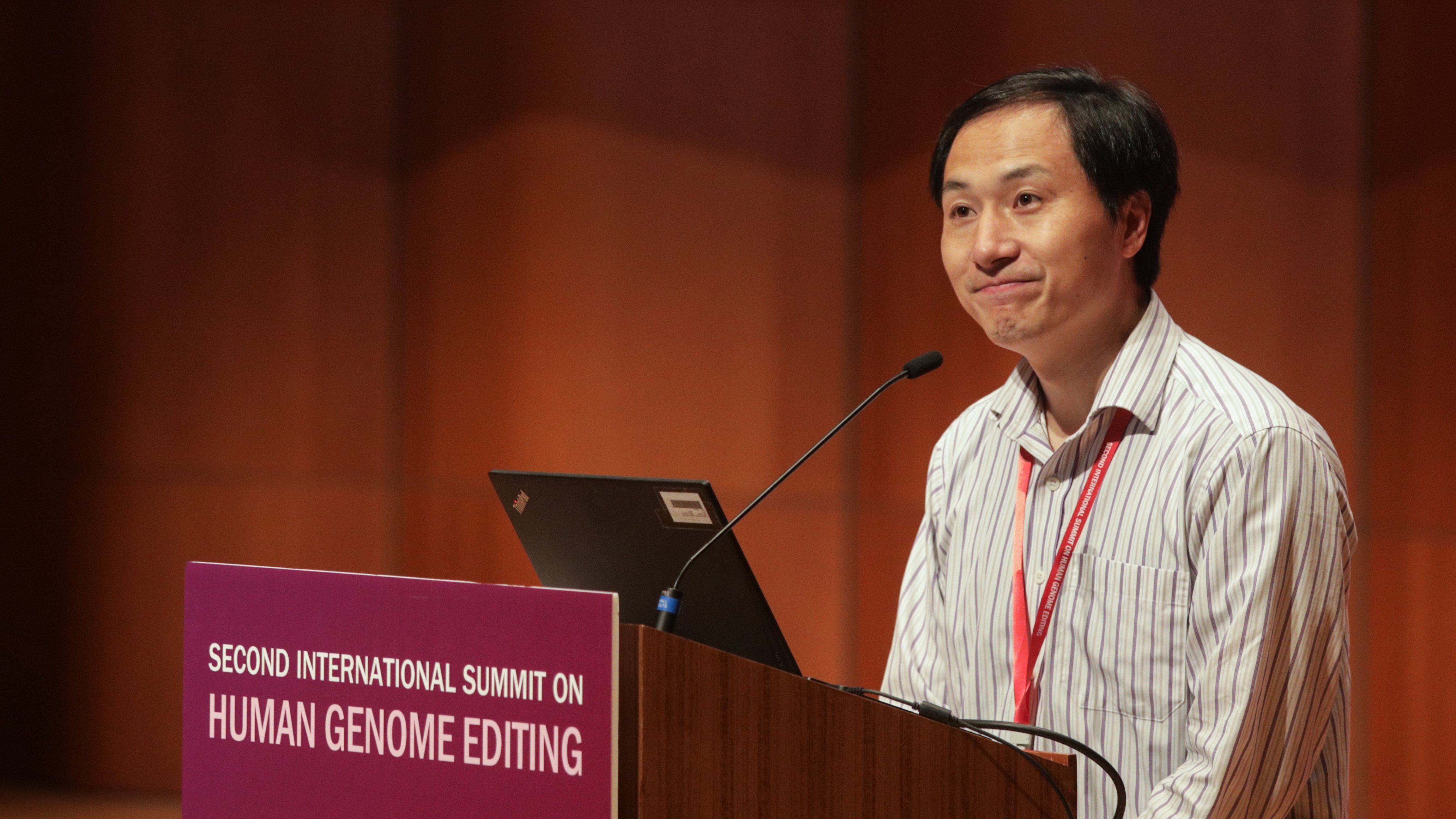 Chinese geneticist He Jiankui of the Southern University of