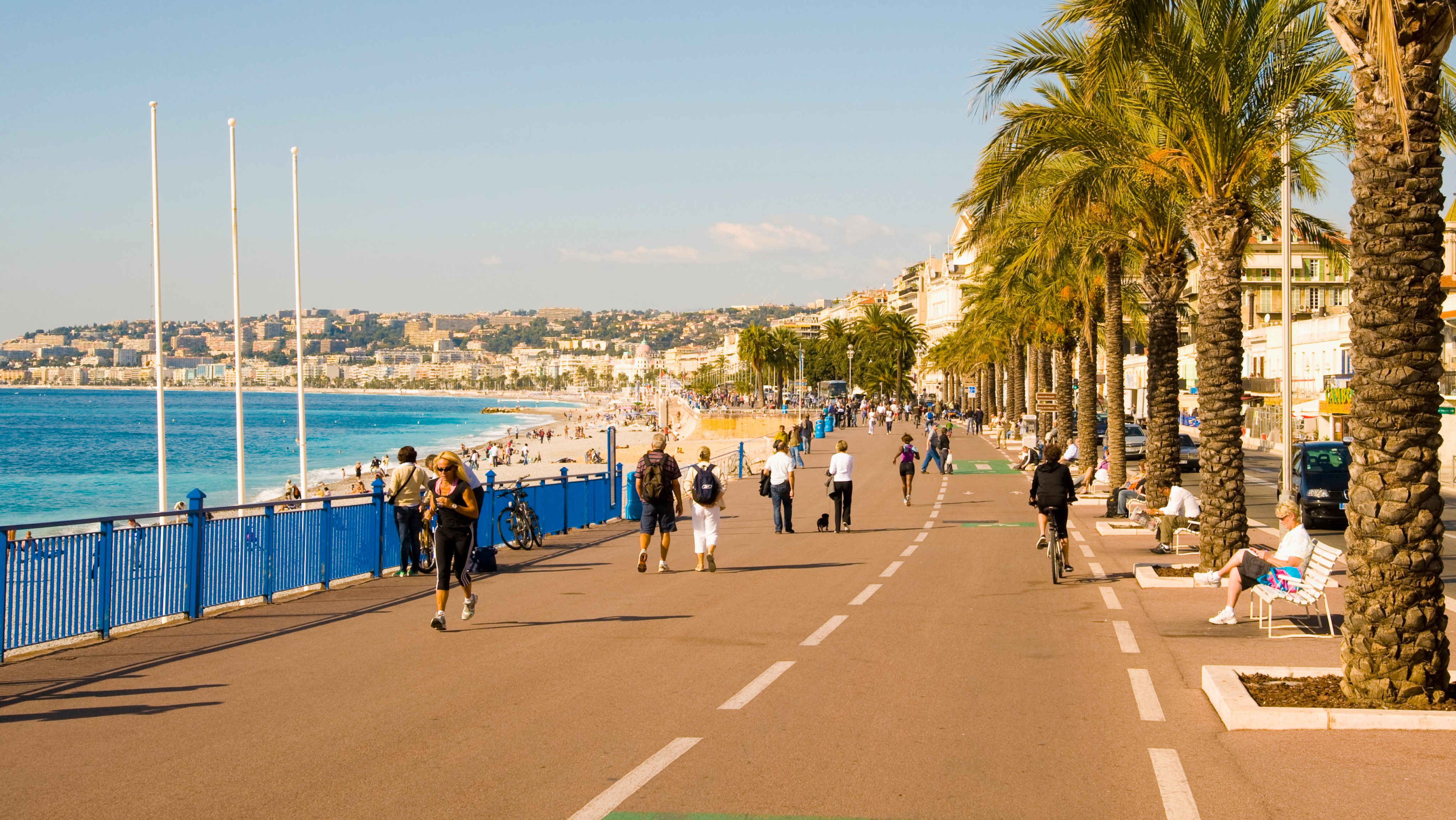 The Promenade des Anglais; Nice; Cote d&#039;Azur; France.