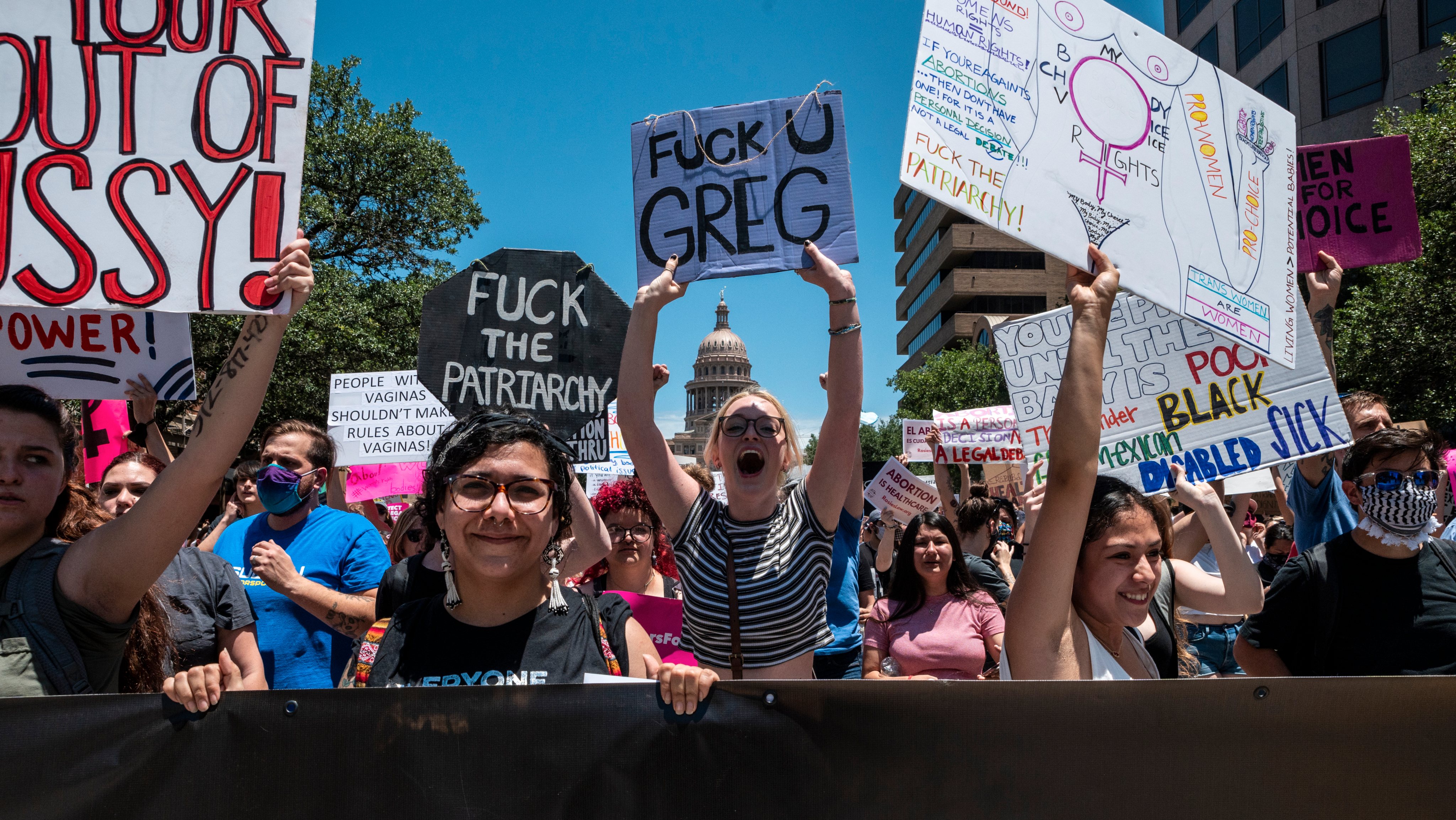 Protestors Rally Against Restrictive New Texas Abortion Law In Austin