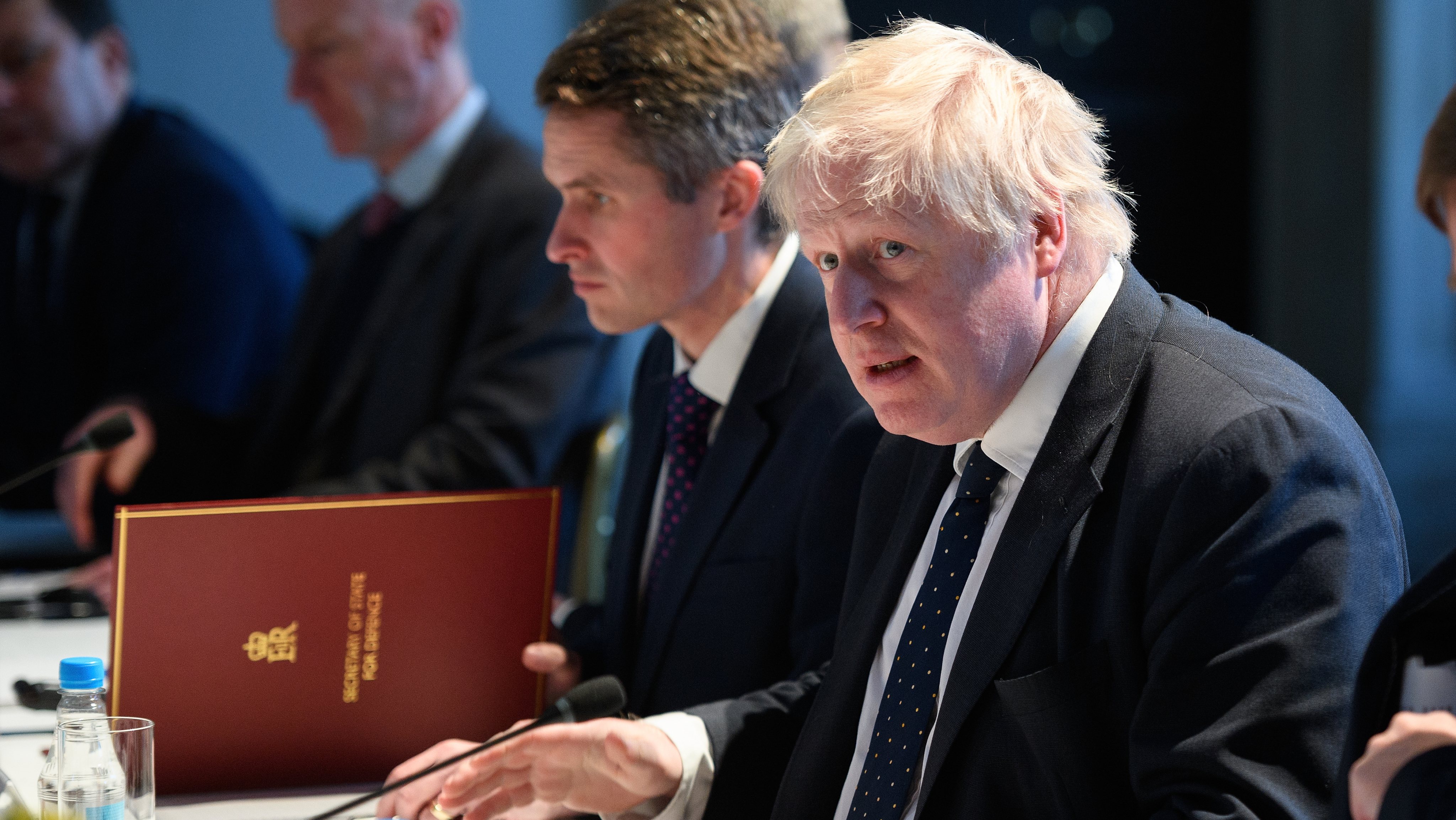 Boris Johnson And Gavin Williamson Hold Meetings With Japanese Counterparts