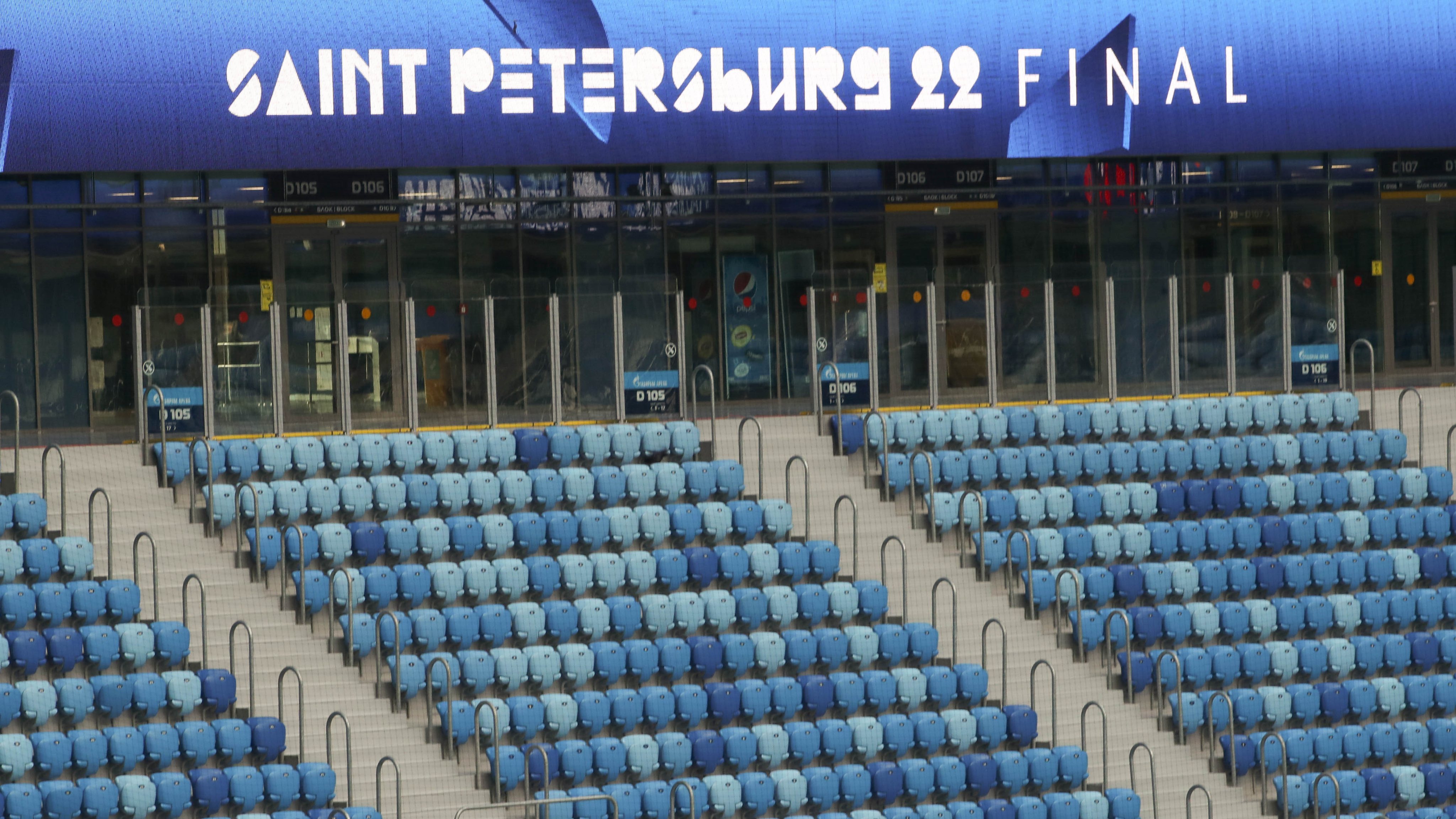UEFA officials inspect St Petersburg&#039;s Gazprom Arena ahead of 2022 Champions League Final