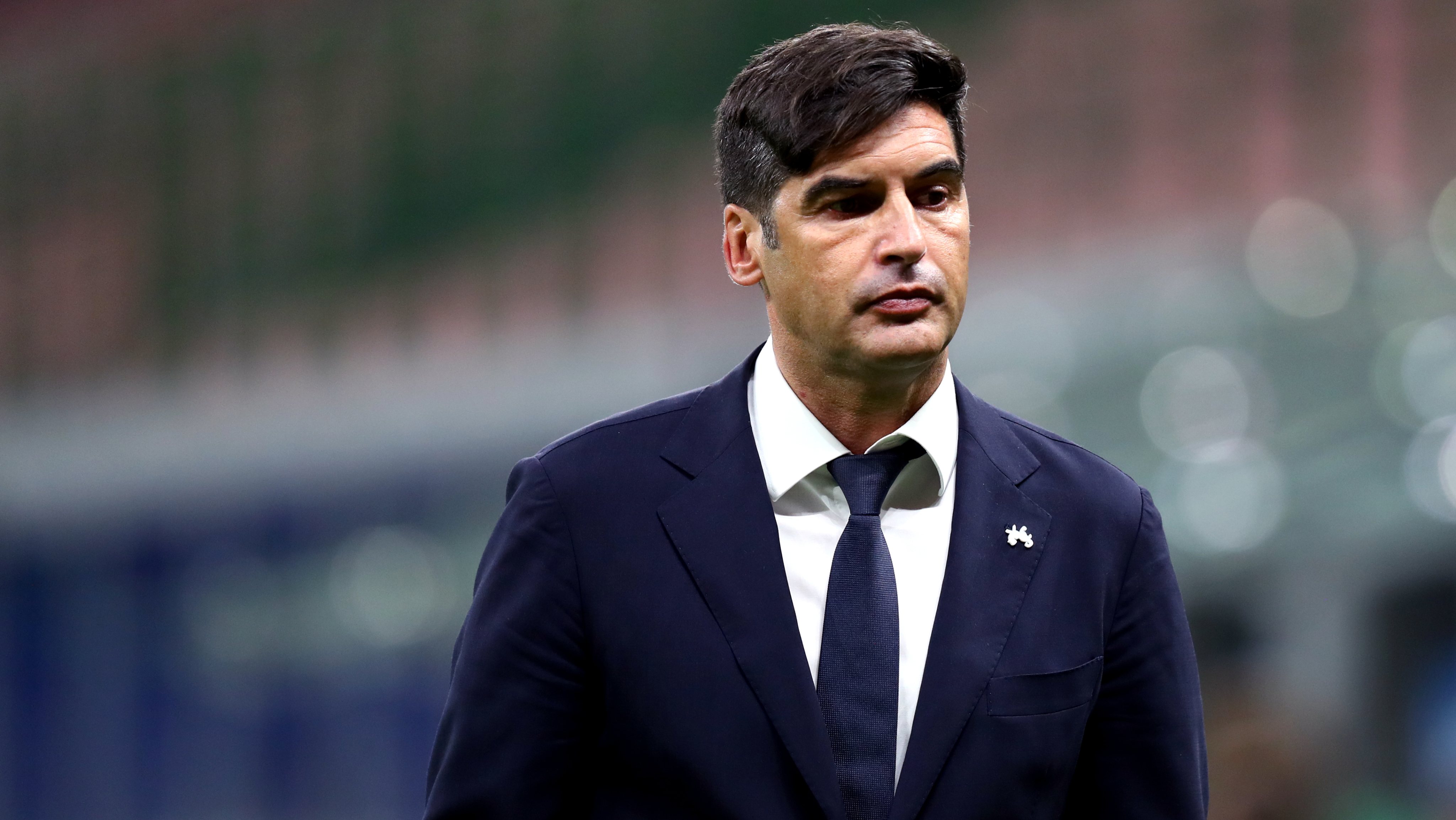 Paulo Fonseca, head coach of As Roma,  looks on during the
