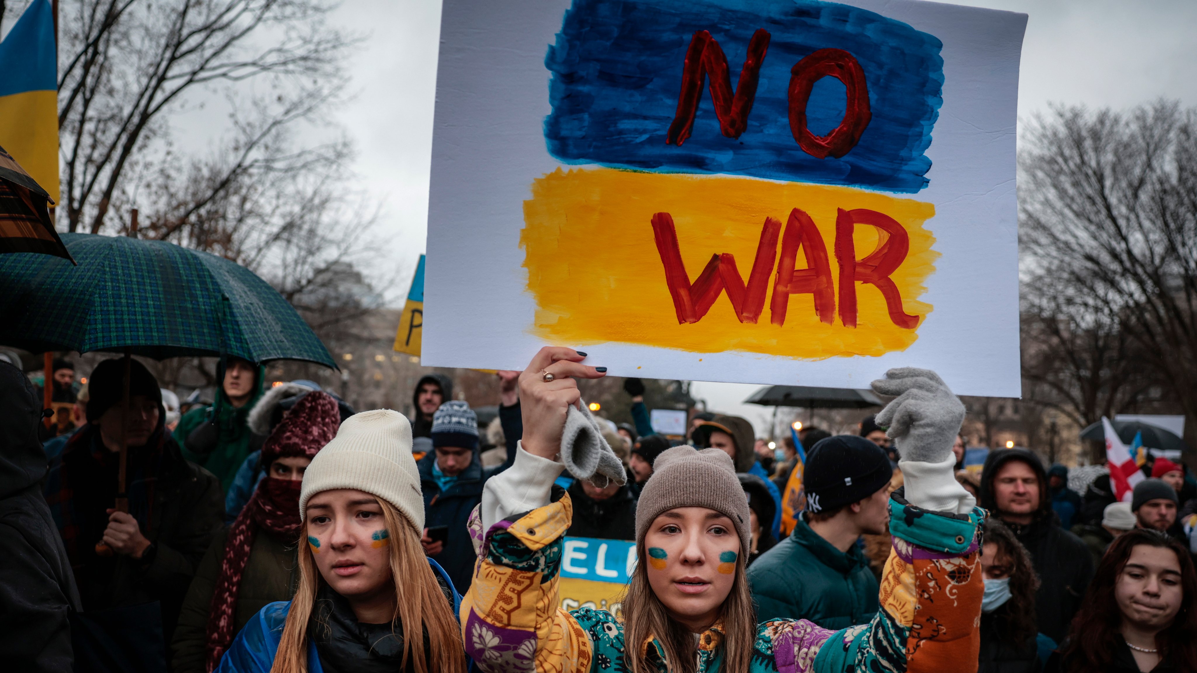 Protestors Gather In Washington DC After Ukraine Invasion