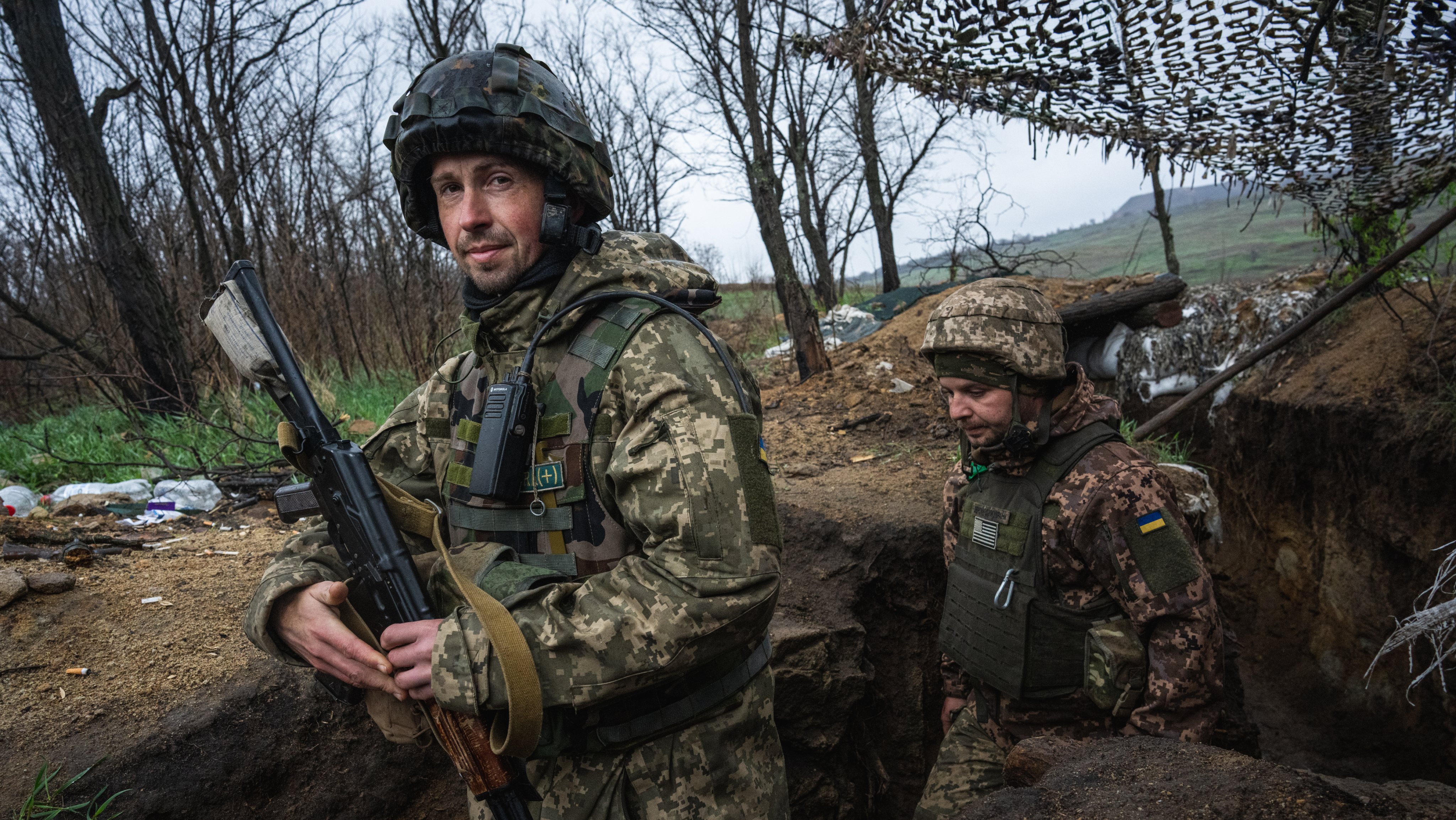 Ukrainian frontline in Donbas