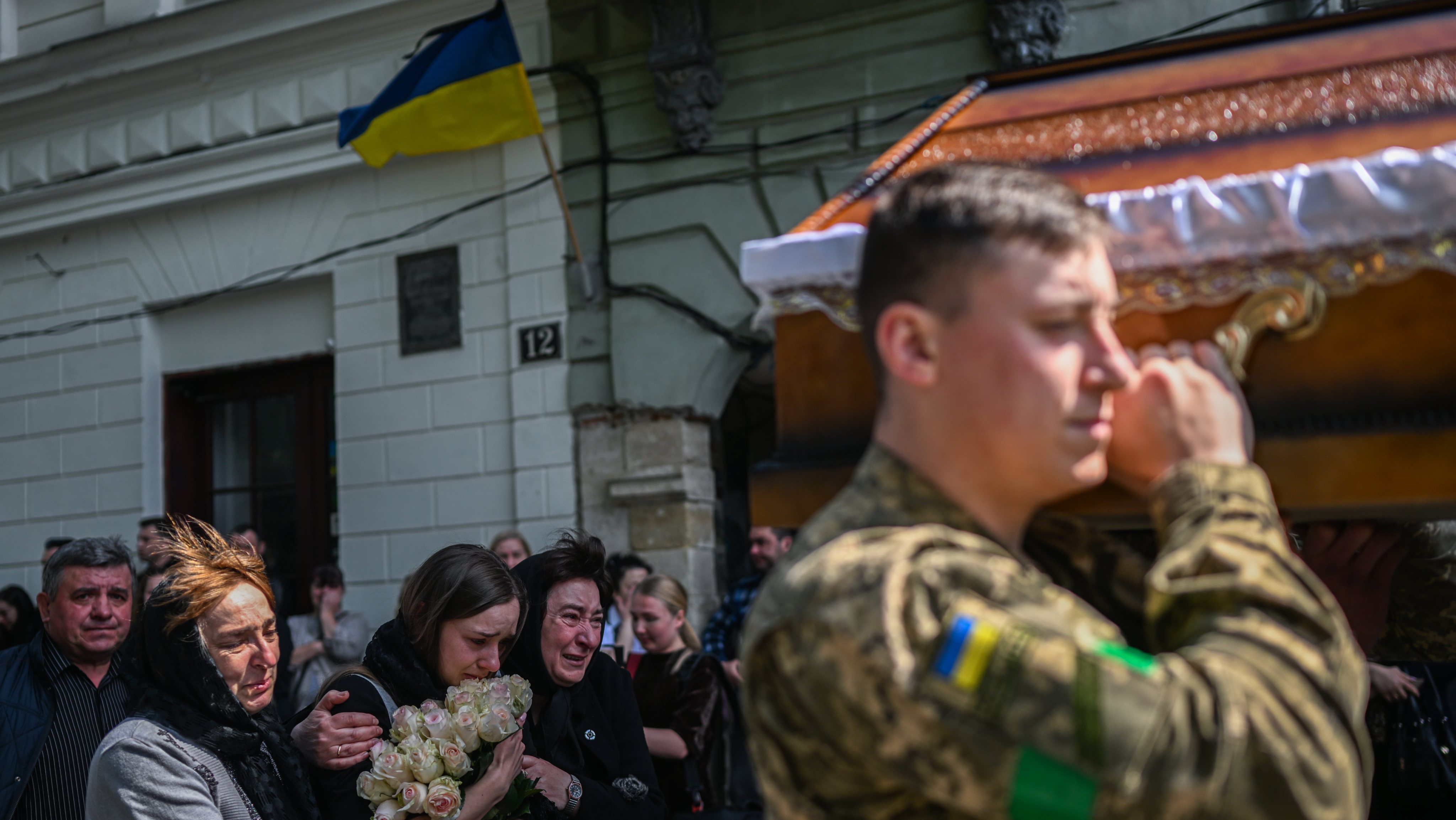 Lviv holds funeral services for 3 fallen soldiers