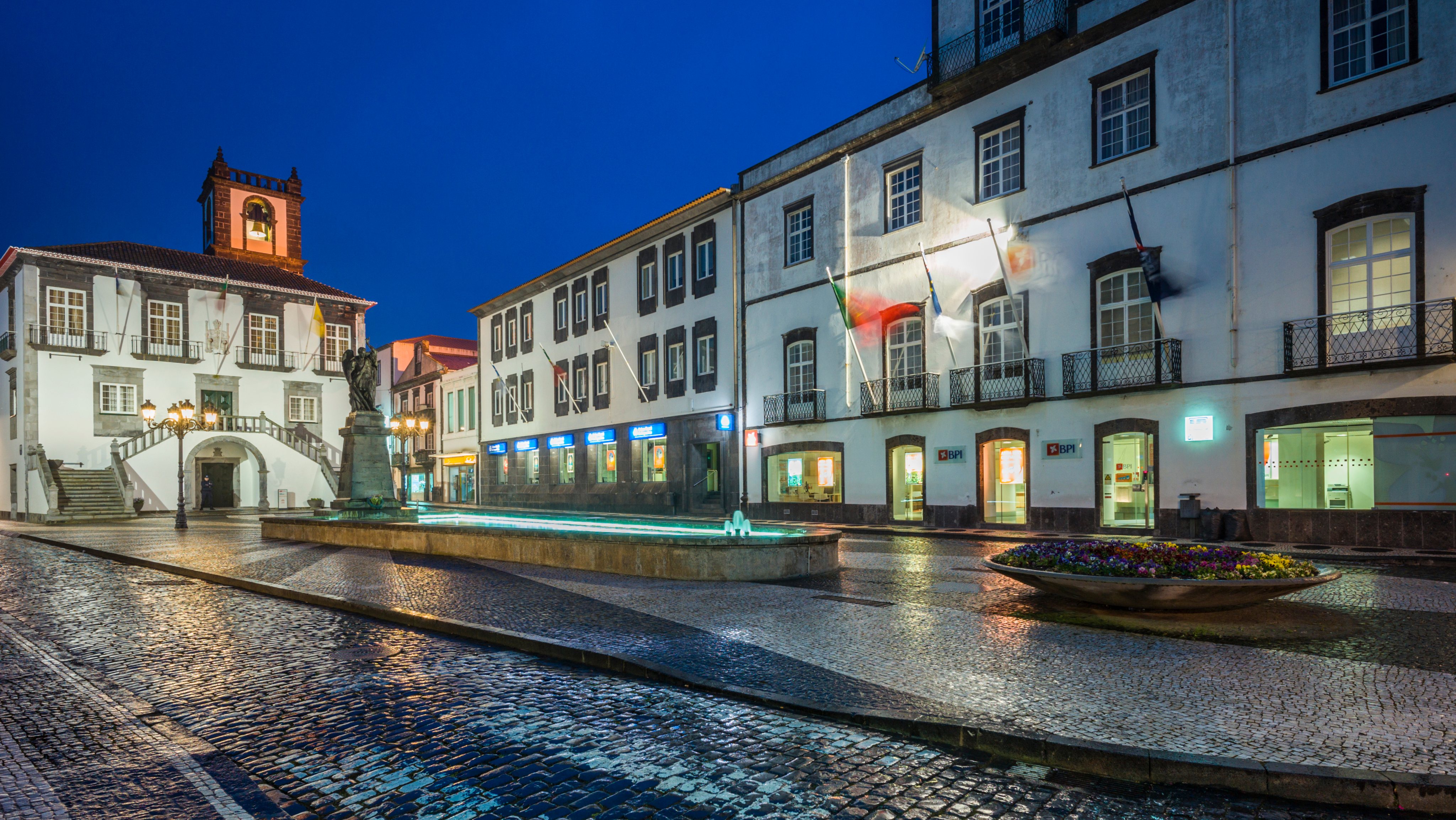 Azores, Sao Miguel Island, Ponta Delgada, town hall