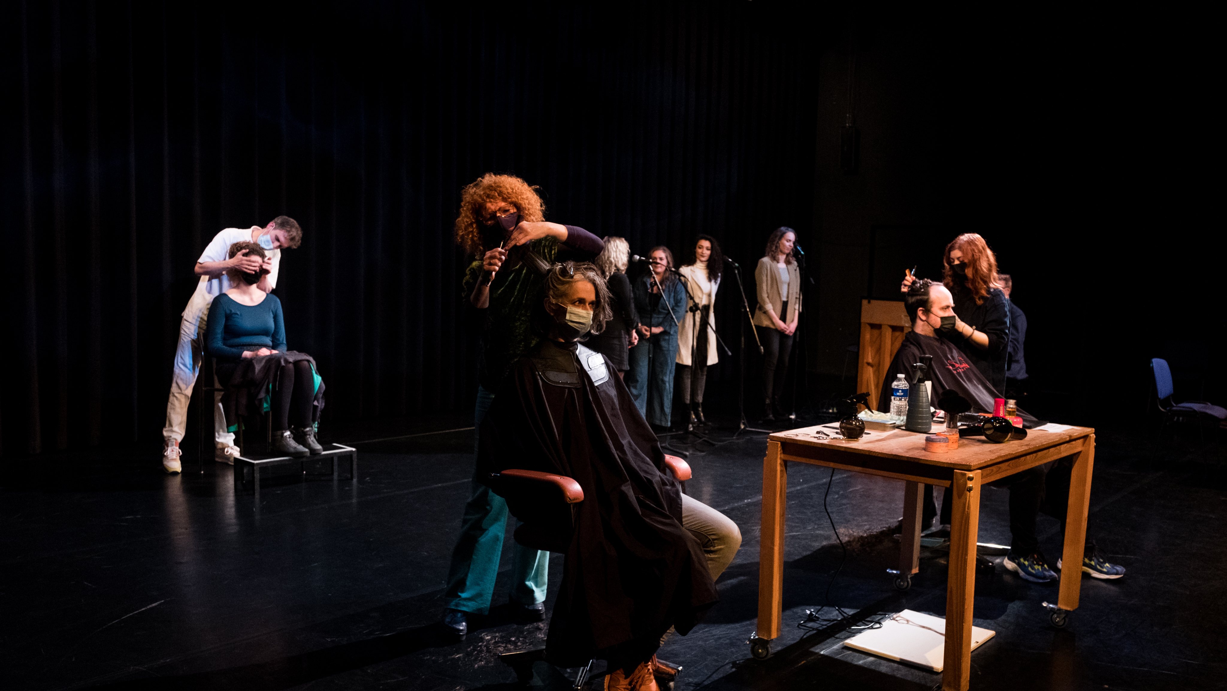 Dutch Theaters Host Haircuts To Highlight Covid Impact On Culture Sector
