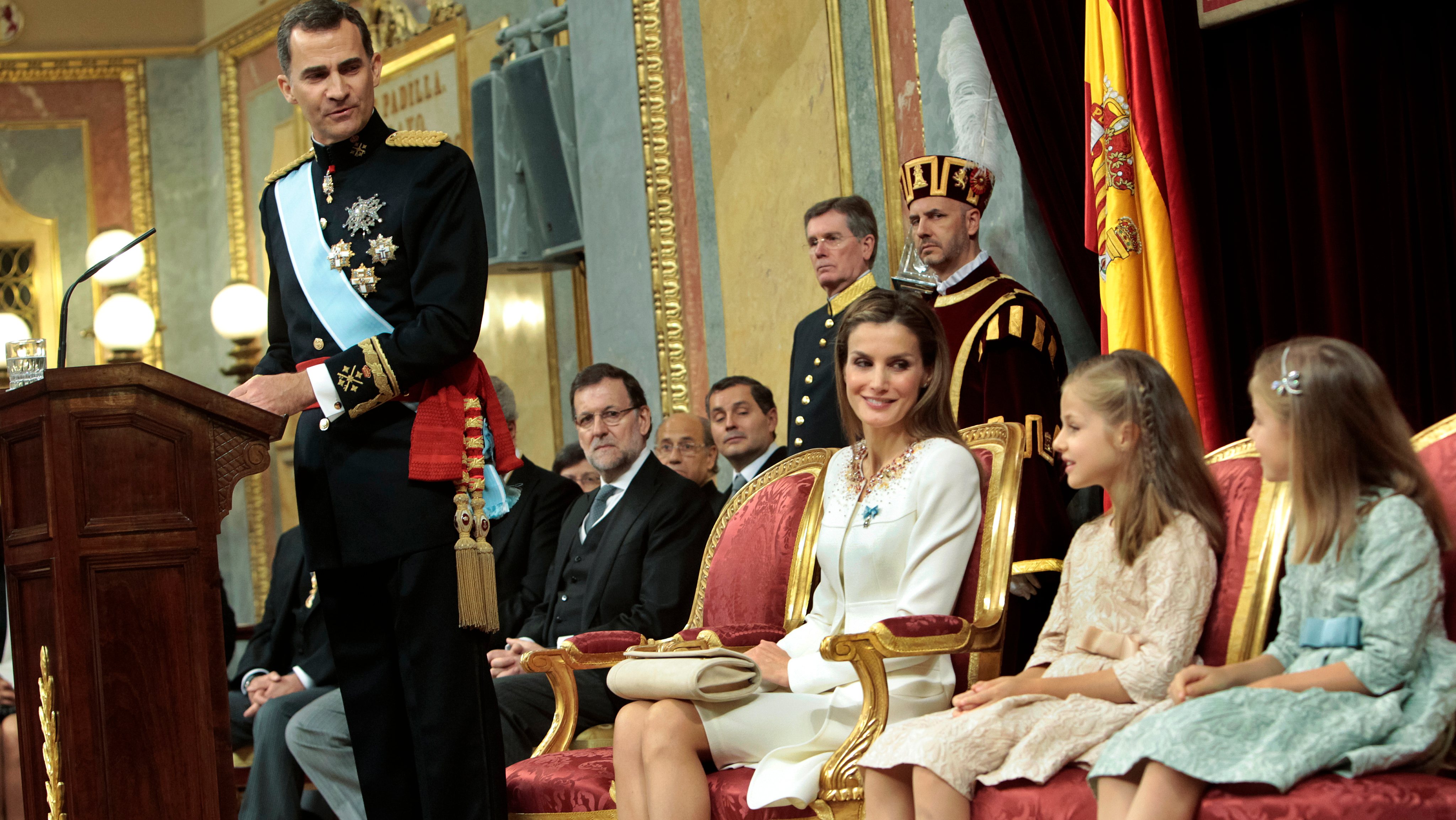 Spain - King Felipe VI at the Spanish Parliament during his Proclamation