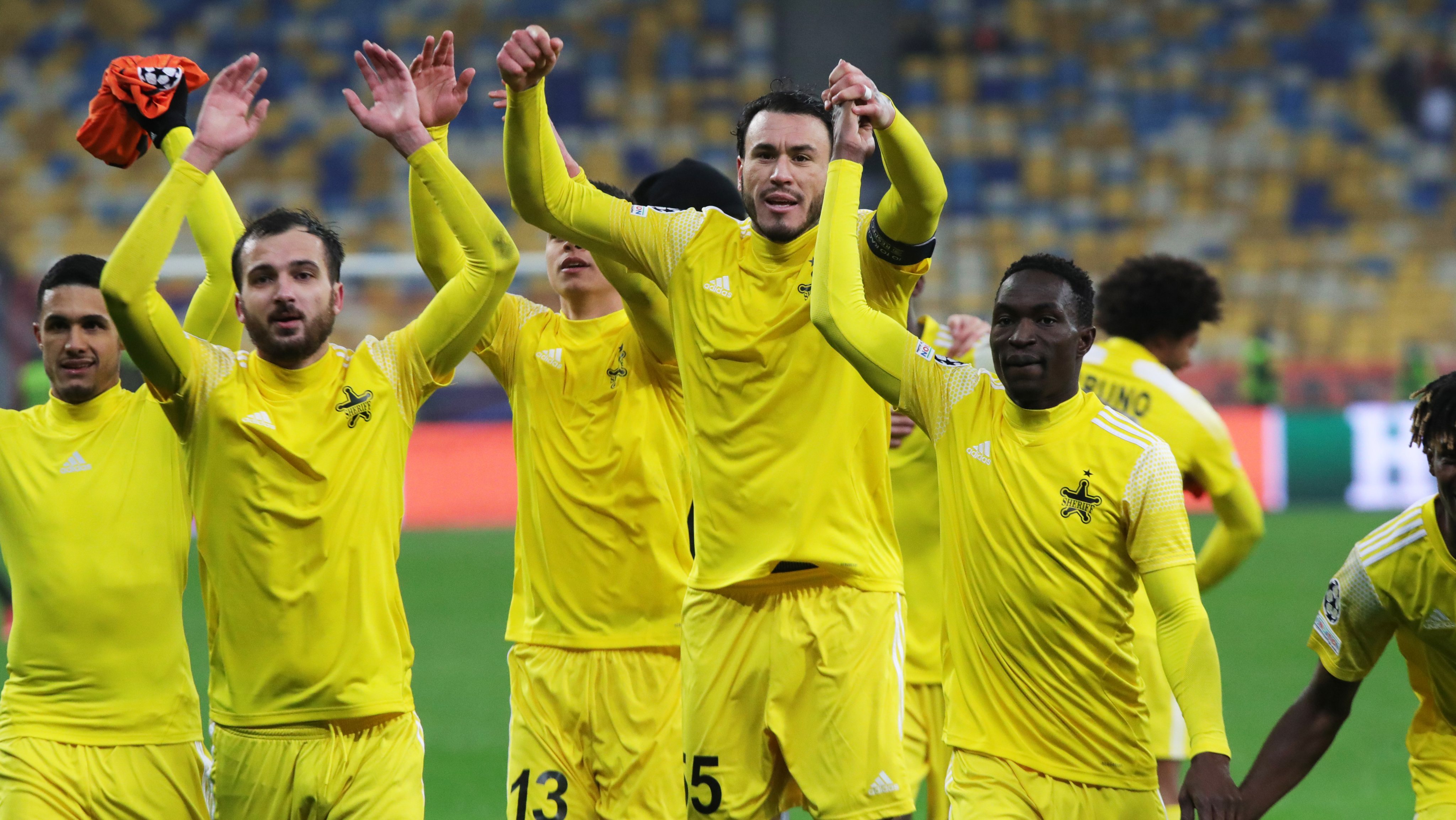 Os jogadores do Sheriff Tiraspol fizeram história na liga milionária