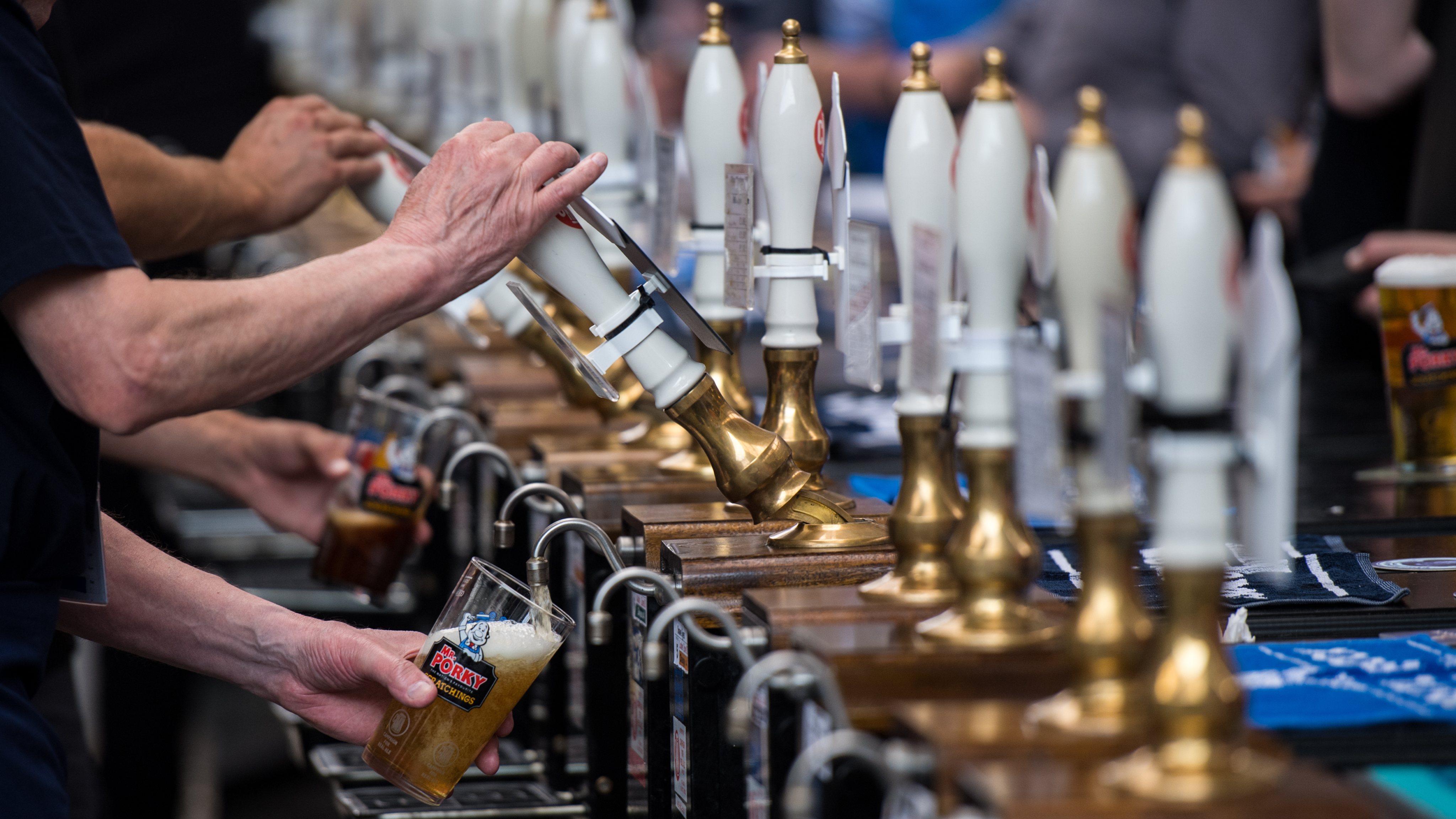 Real Ale Enthusiasts At The Great British Beer Festival