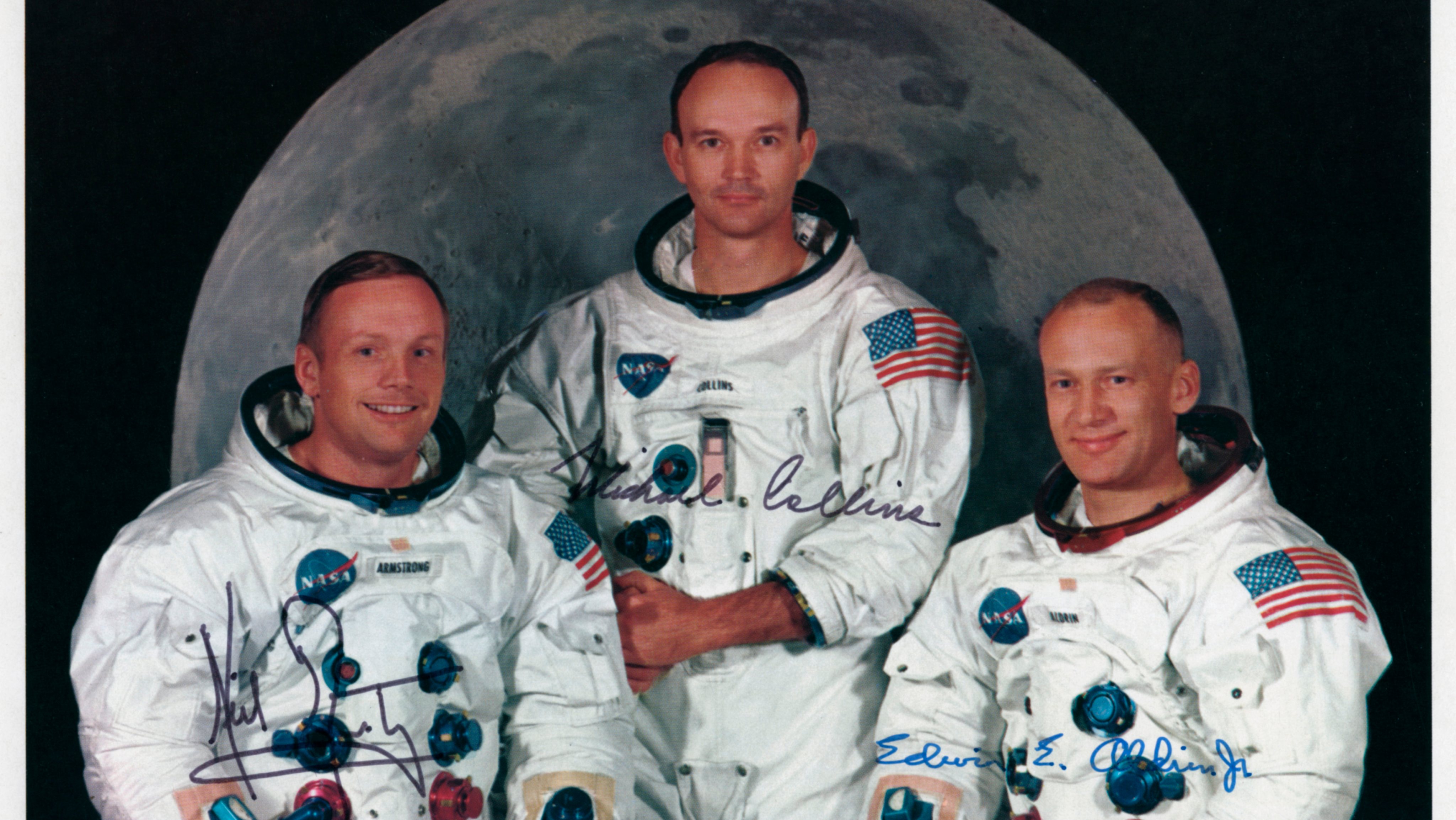 The crew of Apollo 11, 1969.Artist: NASA