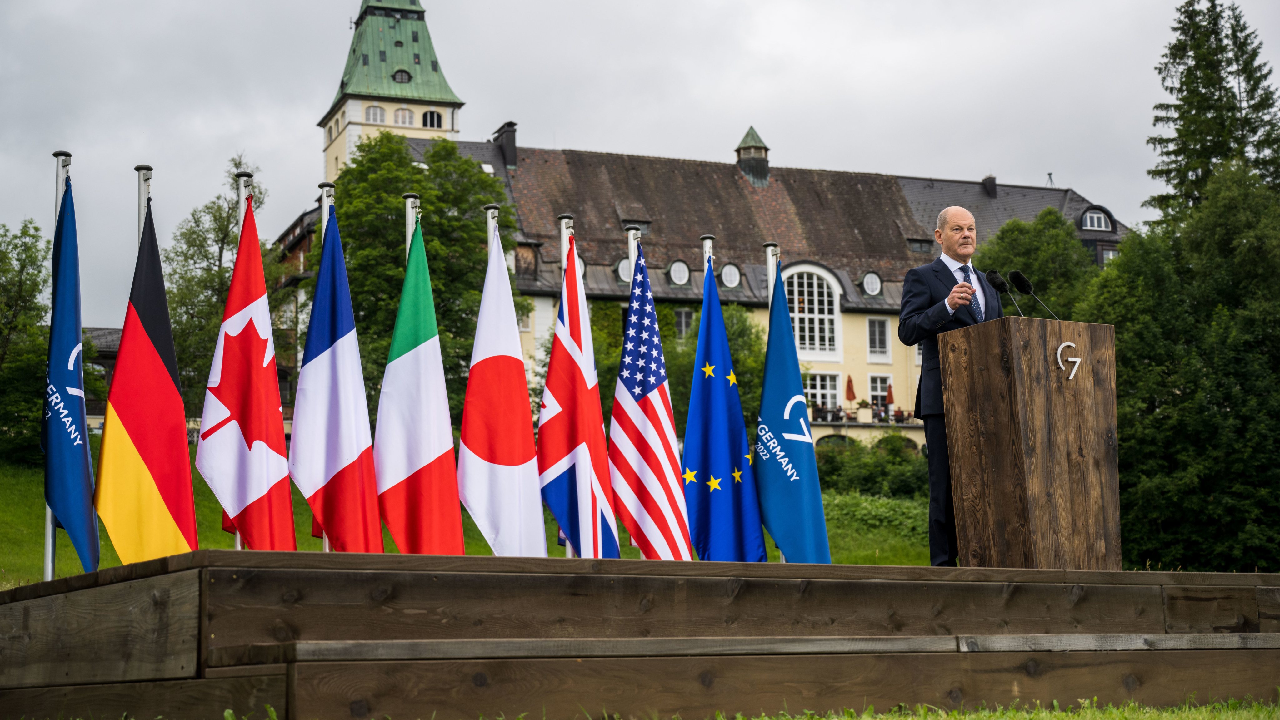 G7 Leaders Convene For Summit At Schloss Elmau