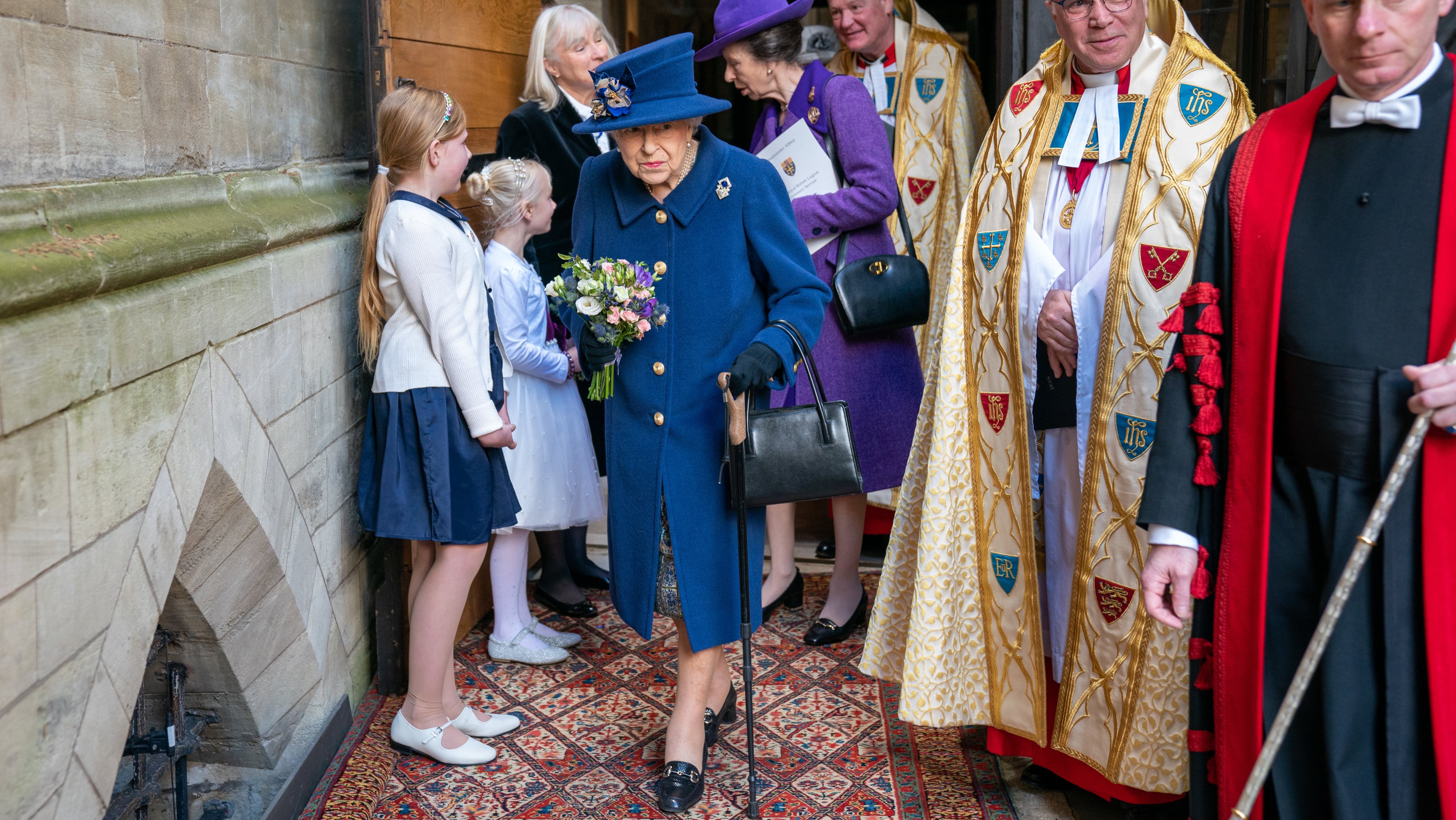 The Queen And The Princess Royal Attend A Service Of Thanksgiving At Westminster Abbey