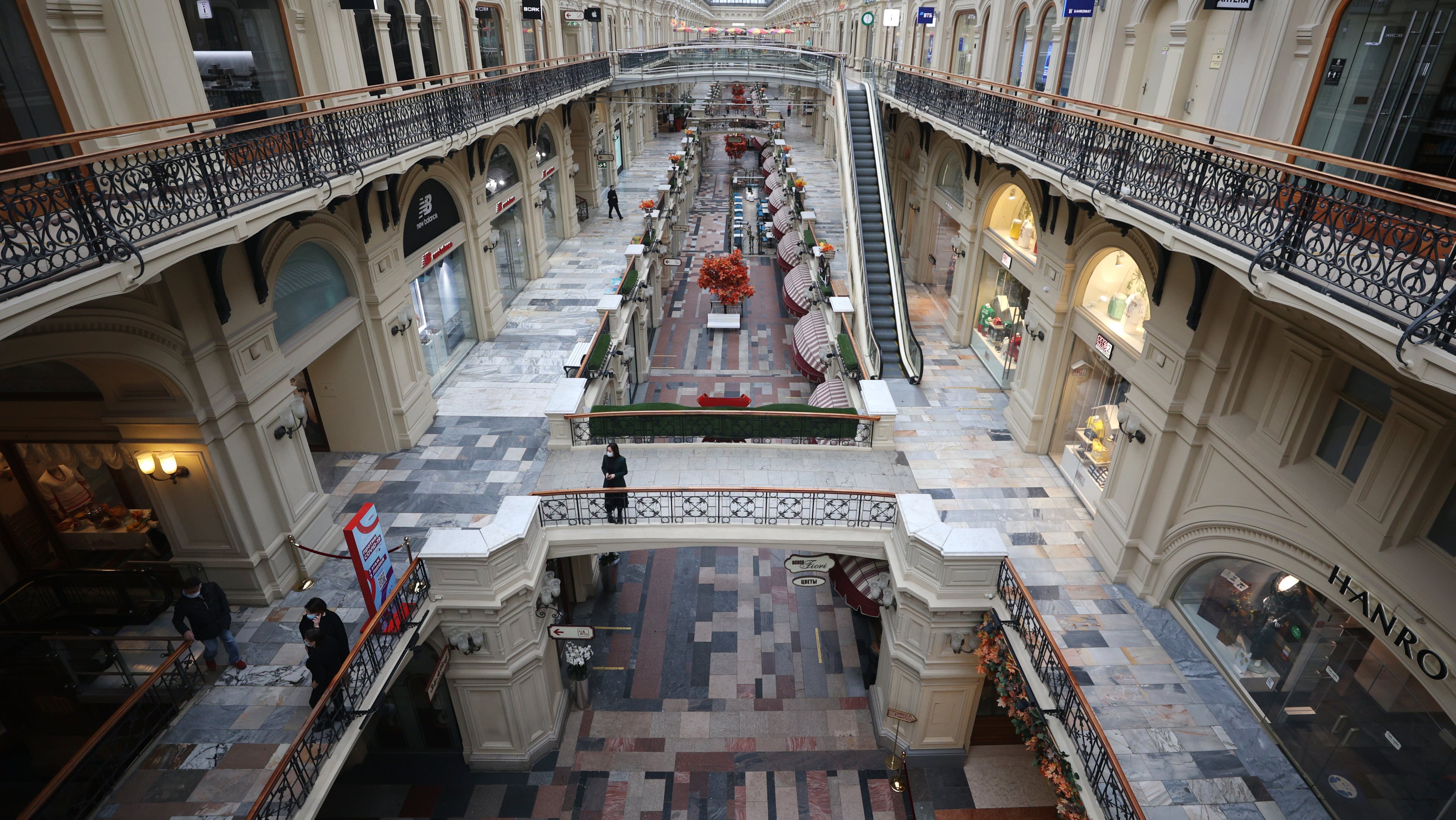 Moscows GUM department store amid COVID-19 lockdown