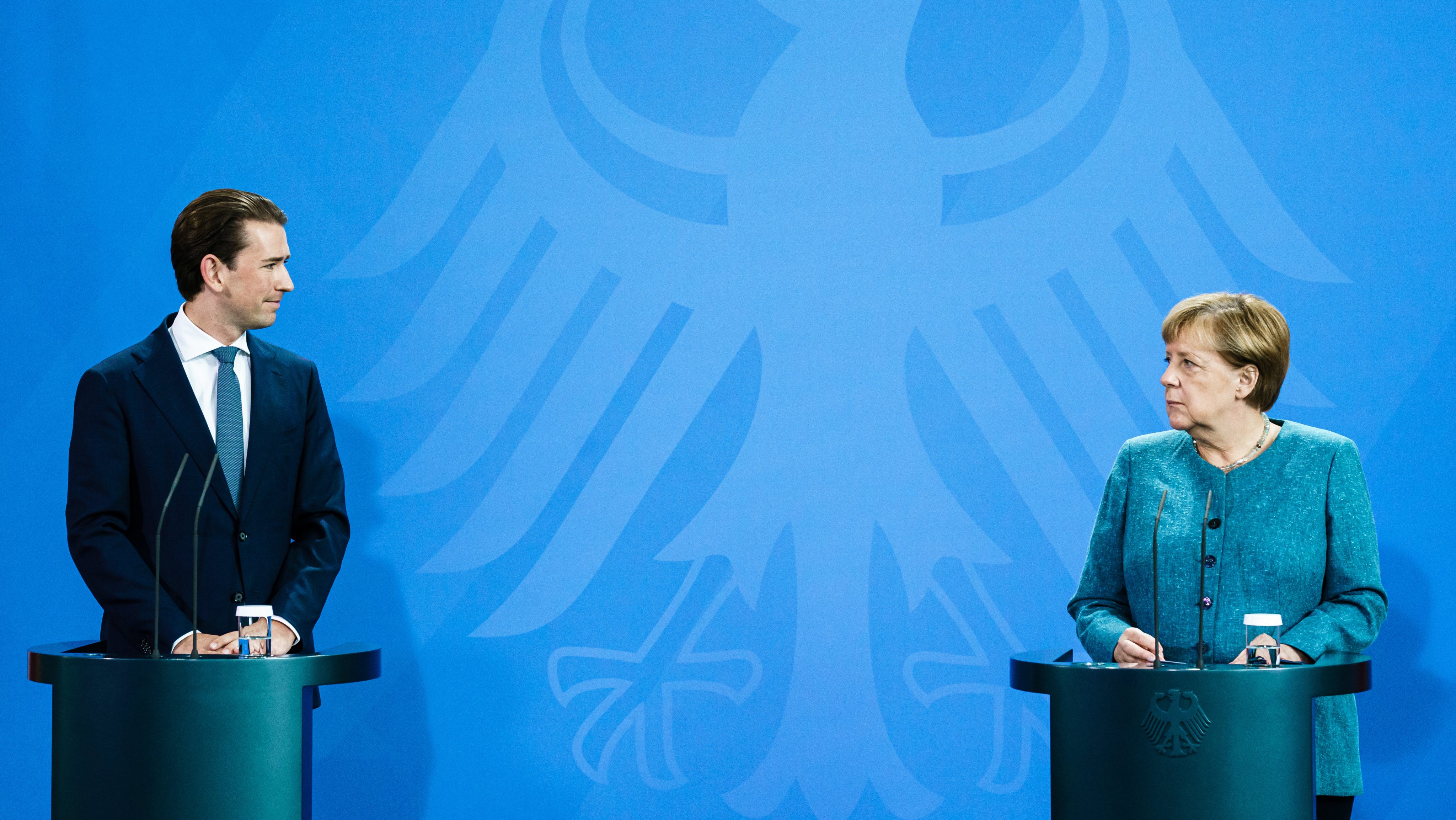 German Chancellor Angela Merkel Meets Austrian Chancellor Sebastian Kurz