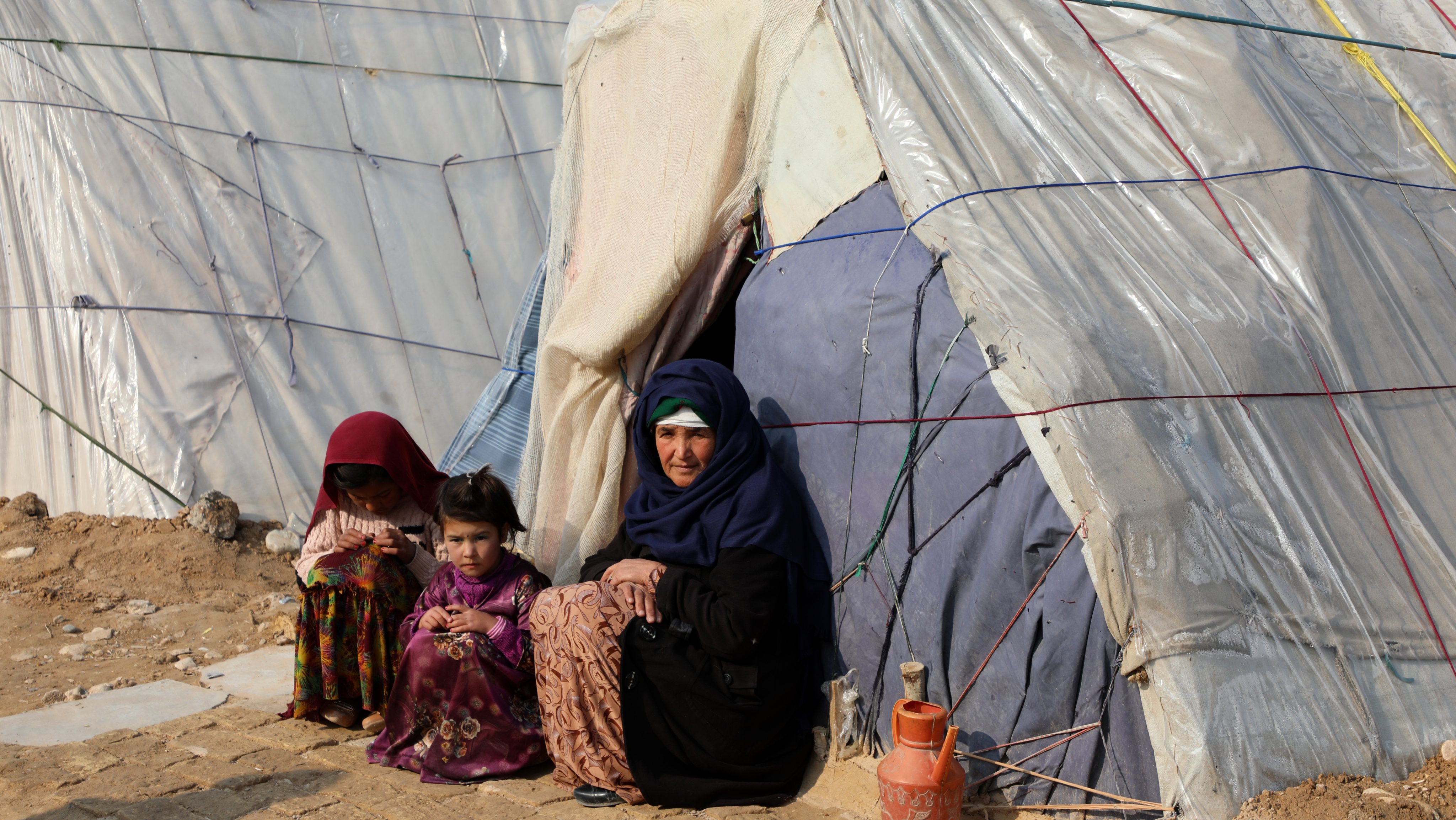 Hunger and poverty in Afghanistan affect displaced families