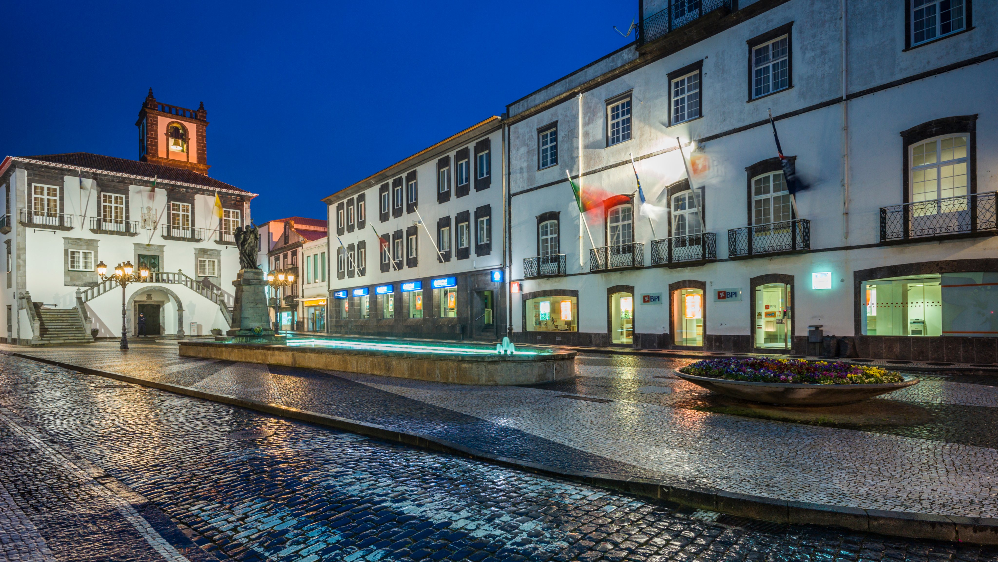 Azores, Sao Miguel Island, Ponta Delgada, town hall