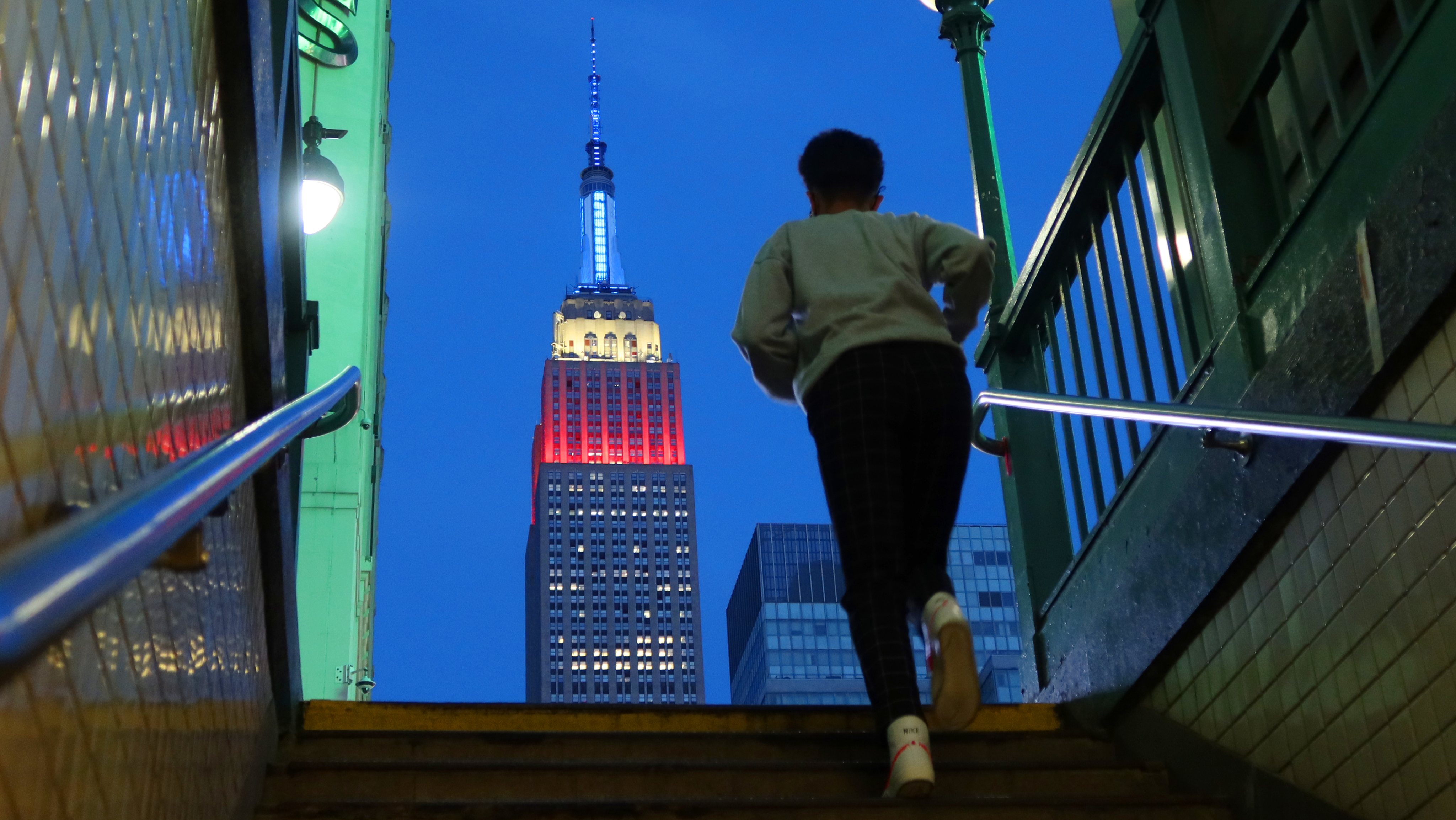 Empire State Building Marks Memorial Day in New York City